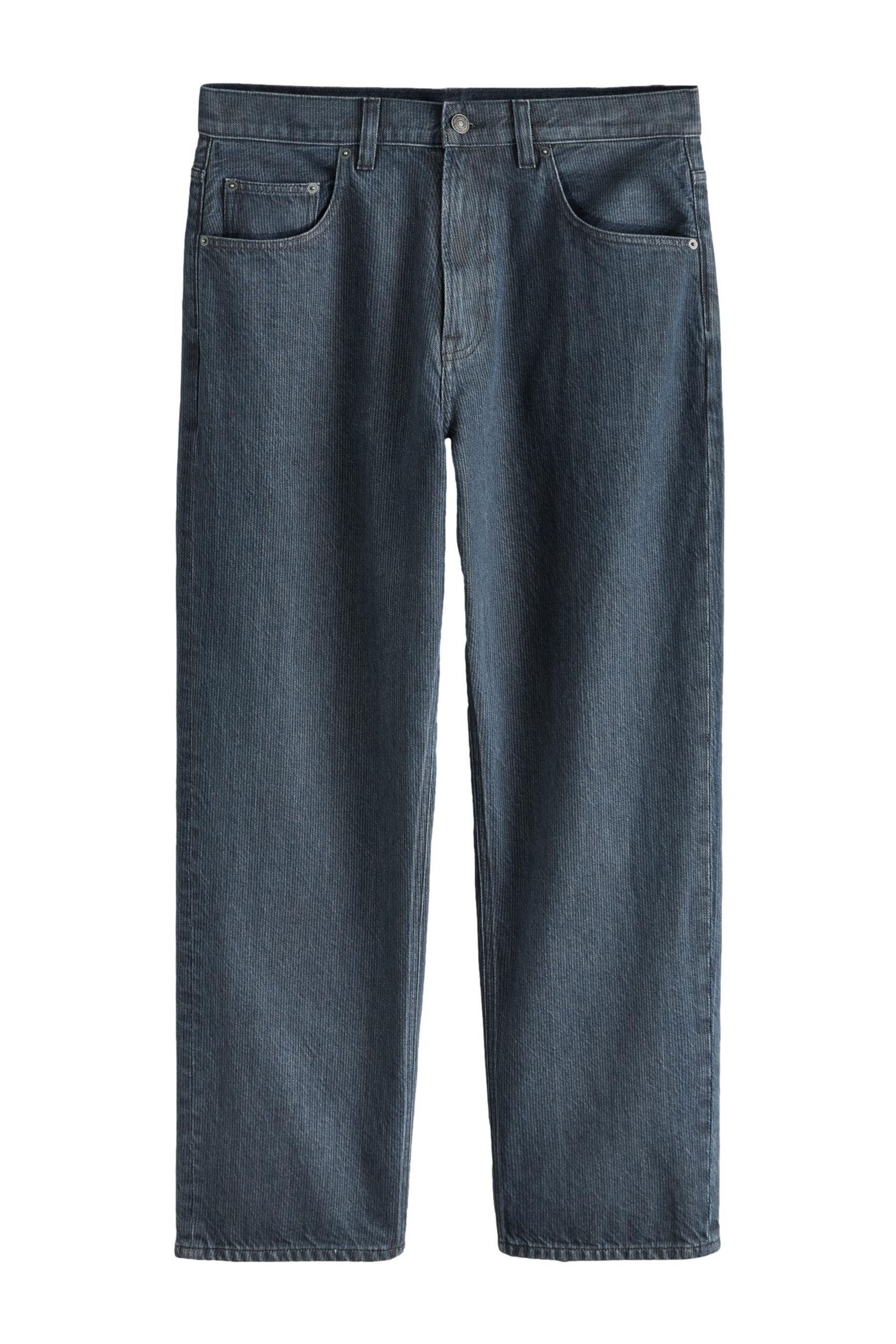 Weite Jeans Klassische Baggy Fit Stretch-Jeans