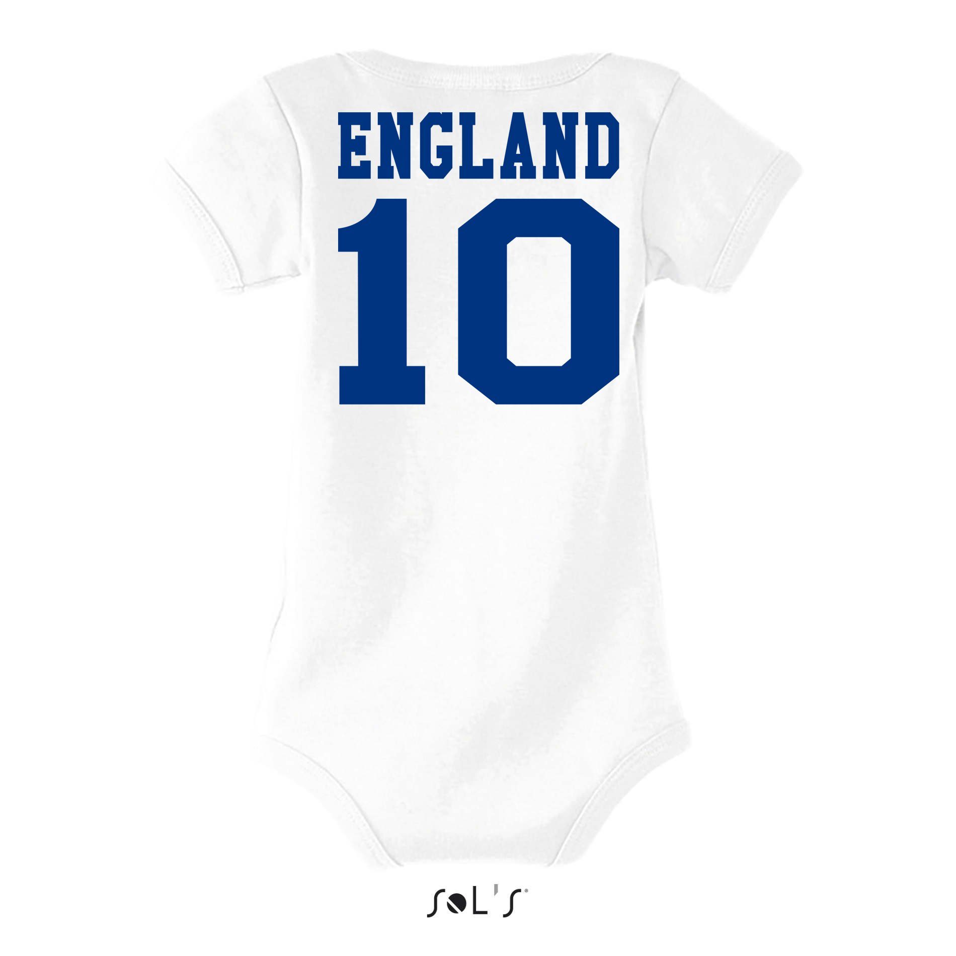 Blondie & Brownie Strampler Kinder Baby England United Kingdom EM Sport Trikot Fußball Meister WM