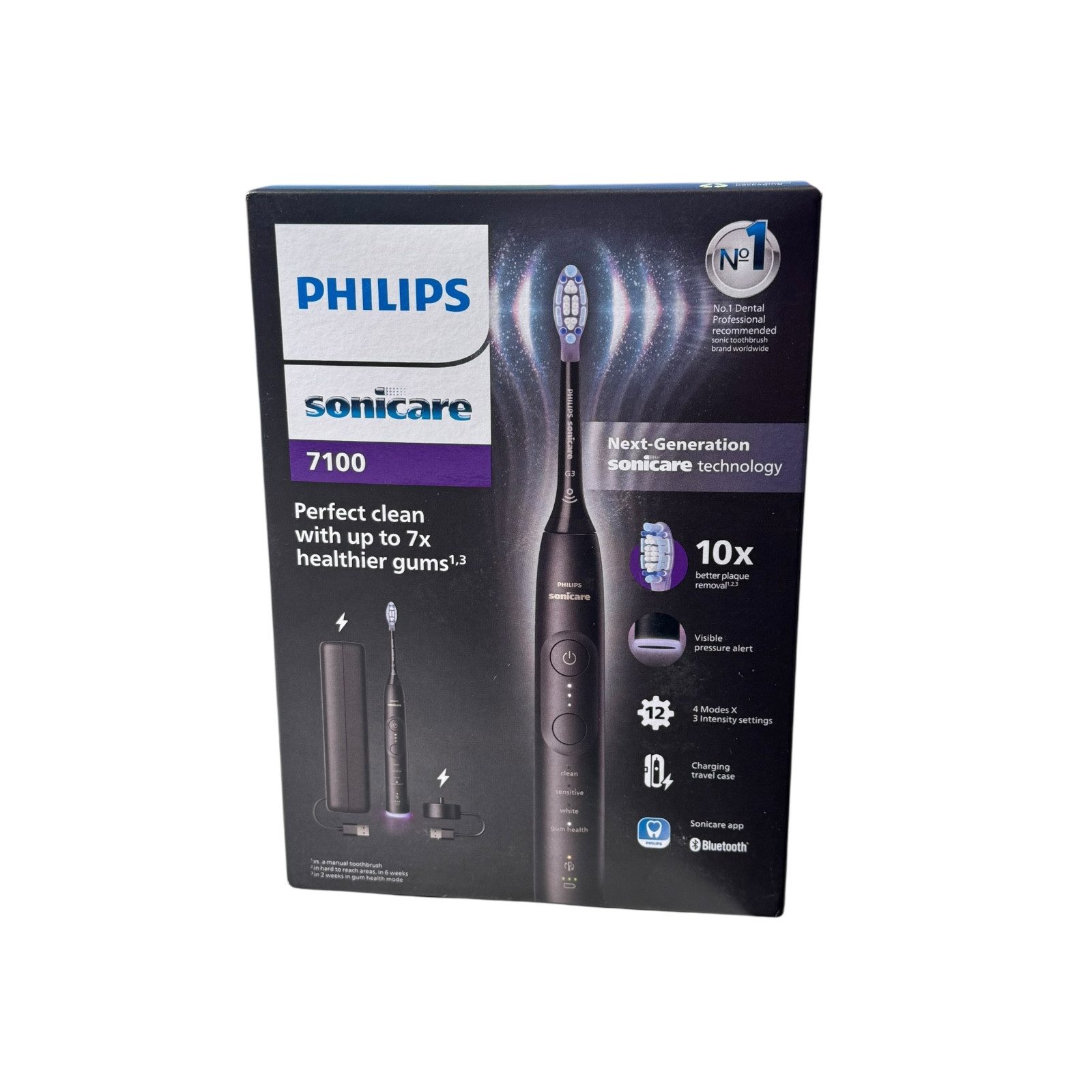 Philips Elektrische Zahnbürste PHILIPS SONICARE Series 7100 HX7421/01 schwarz