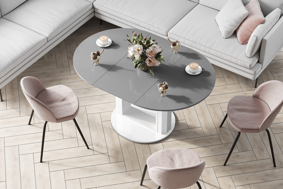 designimpex Couchtisch Design HEM-111 Hochglanz ausziehbar günstig online kaufen