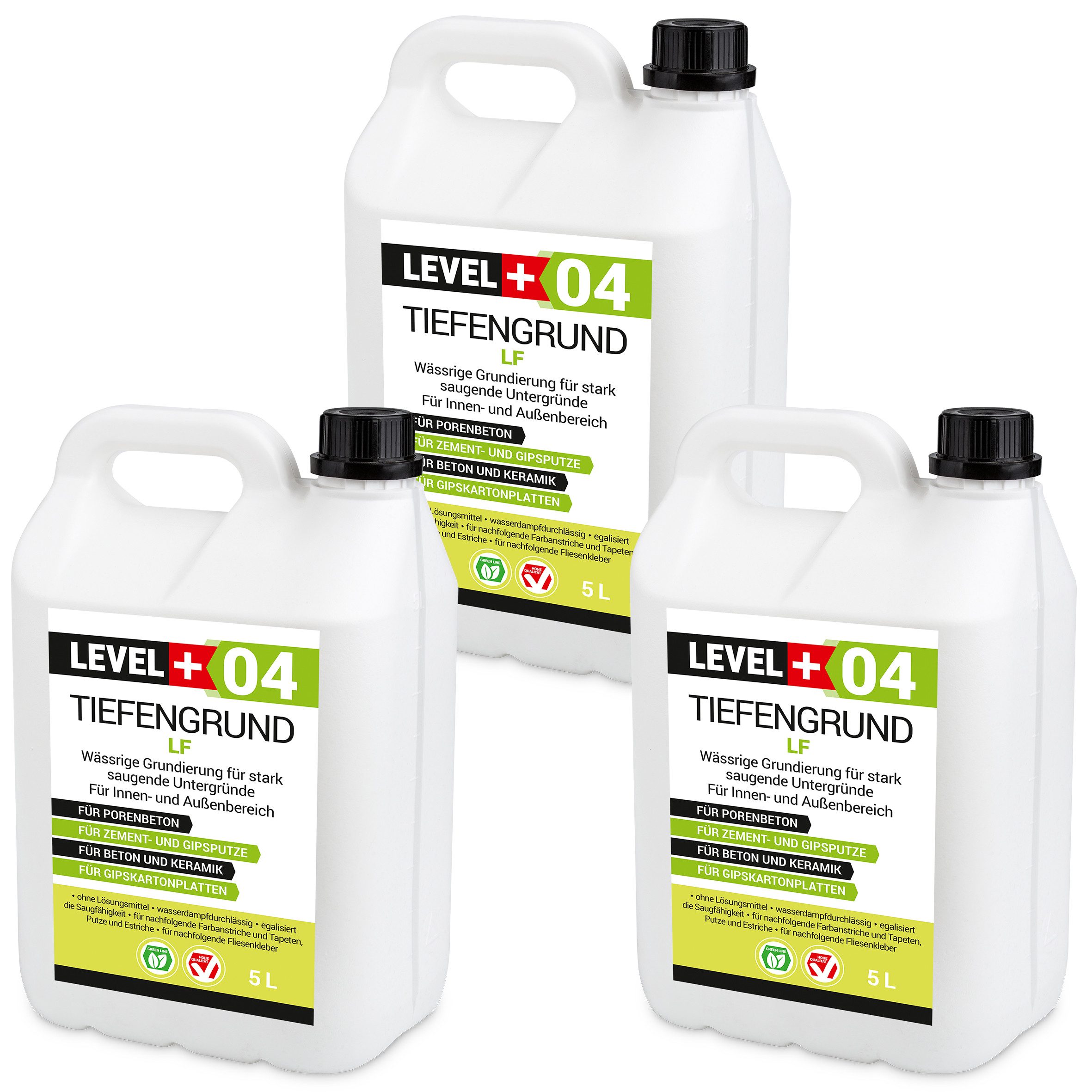 Level+ Tiefengrund LEVEL+ Universal Grundierung Acryl Tiefgrund L+04 - 15L
