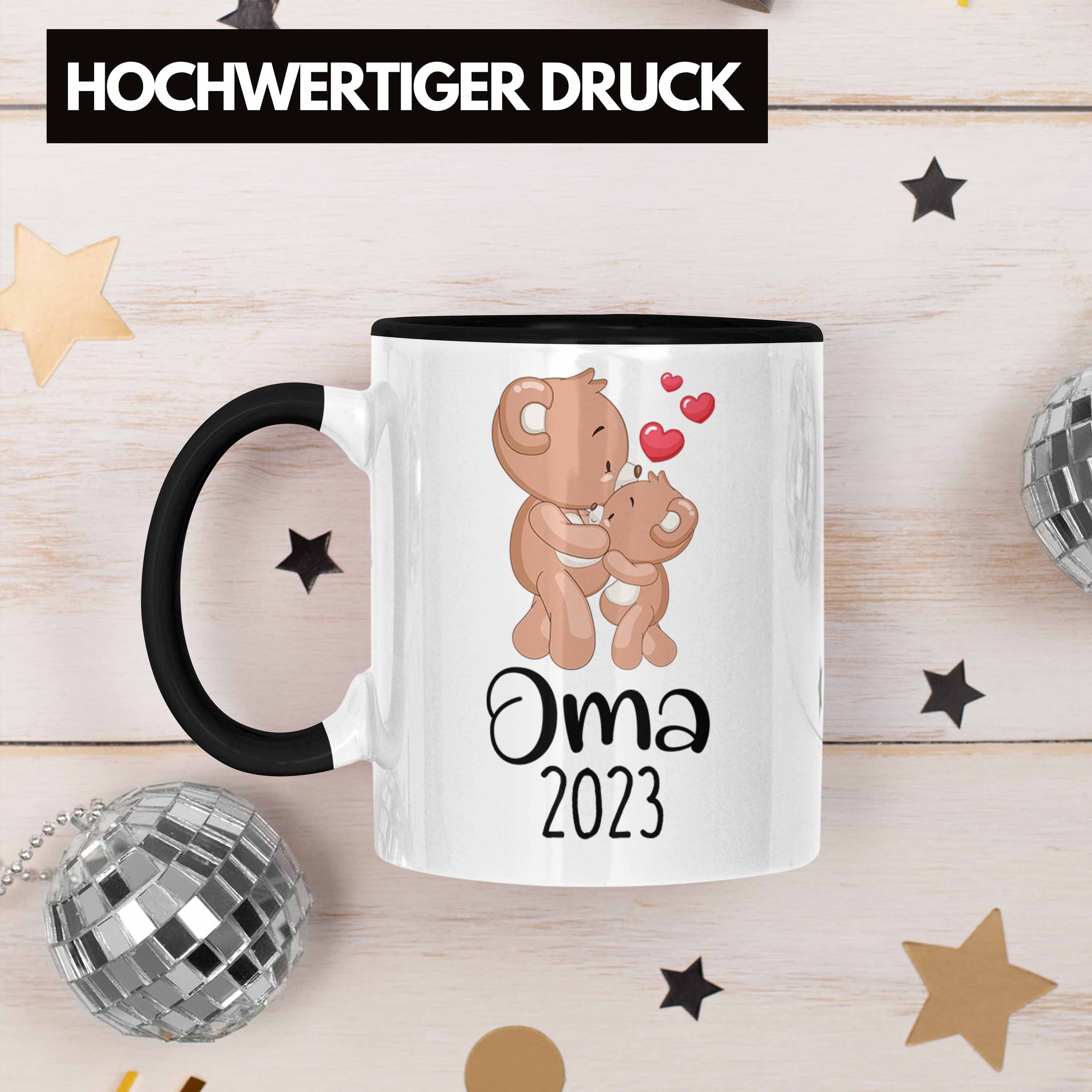 Schwarz 2023 Oma Trendation Tasse Schwangerschaft Du Trendation Geschenk - Tasse Wirst