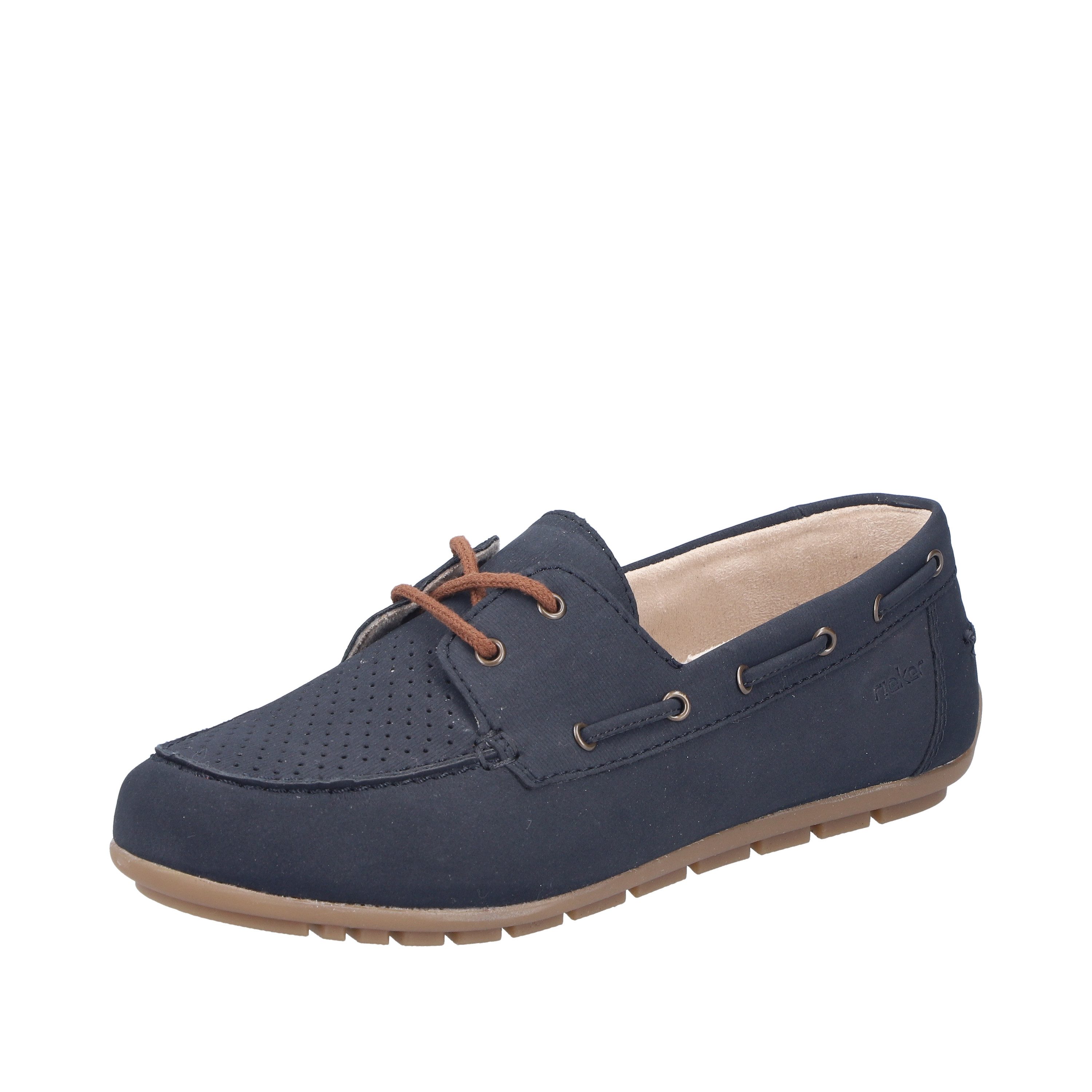 Rieker Bootsschuh Mokassin, Schnürschuh, Halbschuh mit weicher Innensohle
