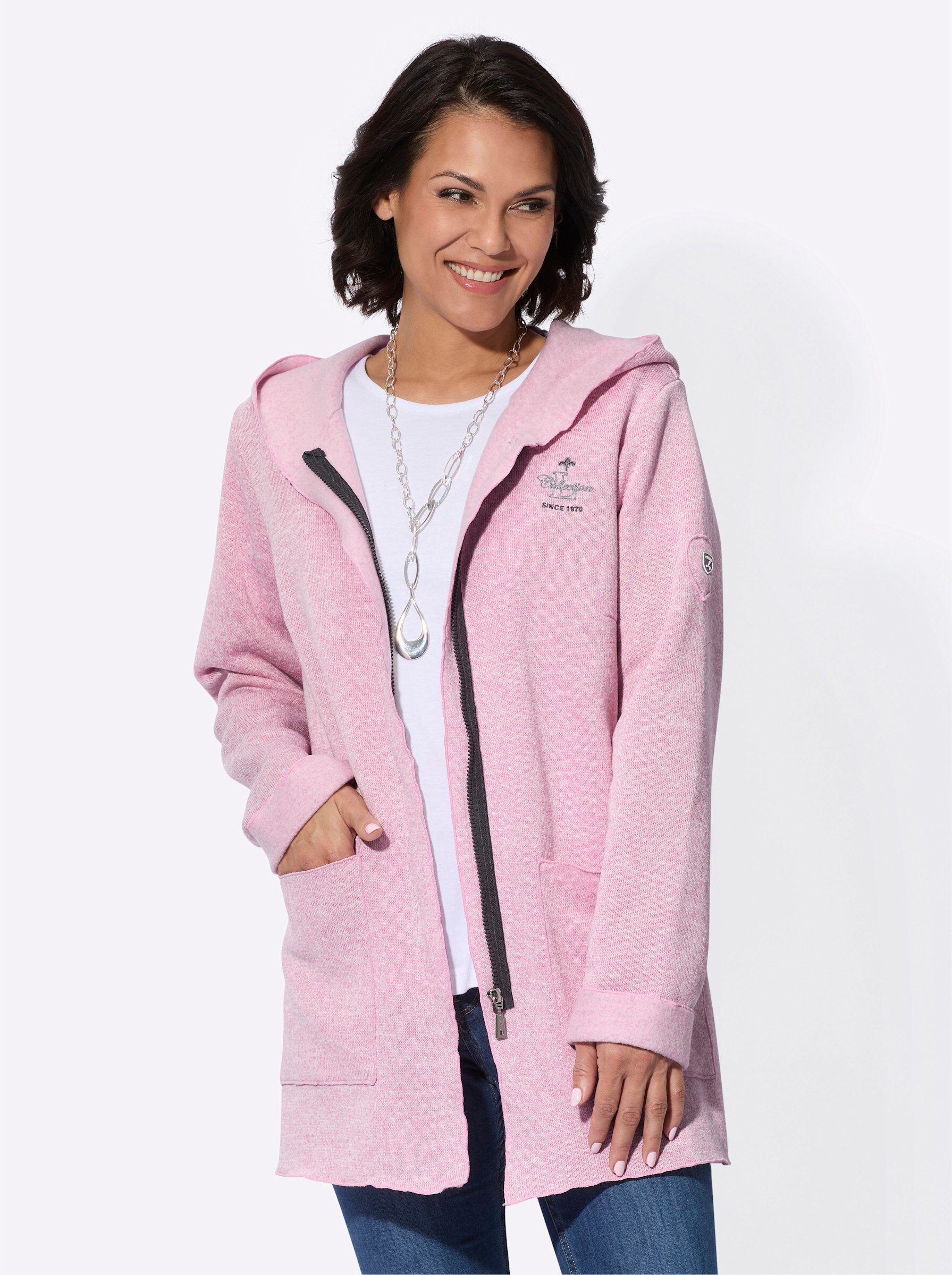 Casual Looks Strickfleecejacke günstig online kaufen