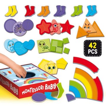 suebidou Lernspielzeug Montessori Aktivitätsspielzeug für Kleinkinder Lernspielzeug