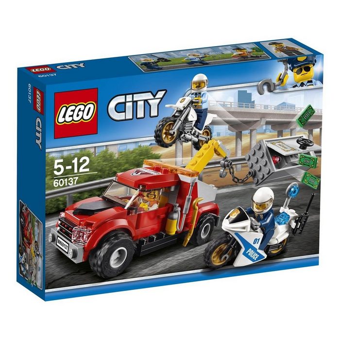 LEGO® Konstruktionsspielsteine LEGO® City - Abschleppwagen auf Abwegen (Set 144 St)
