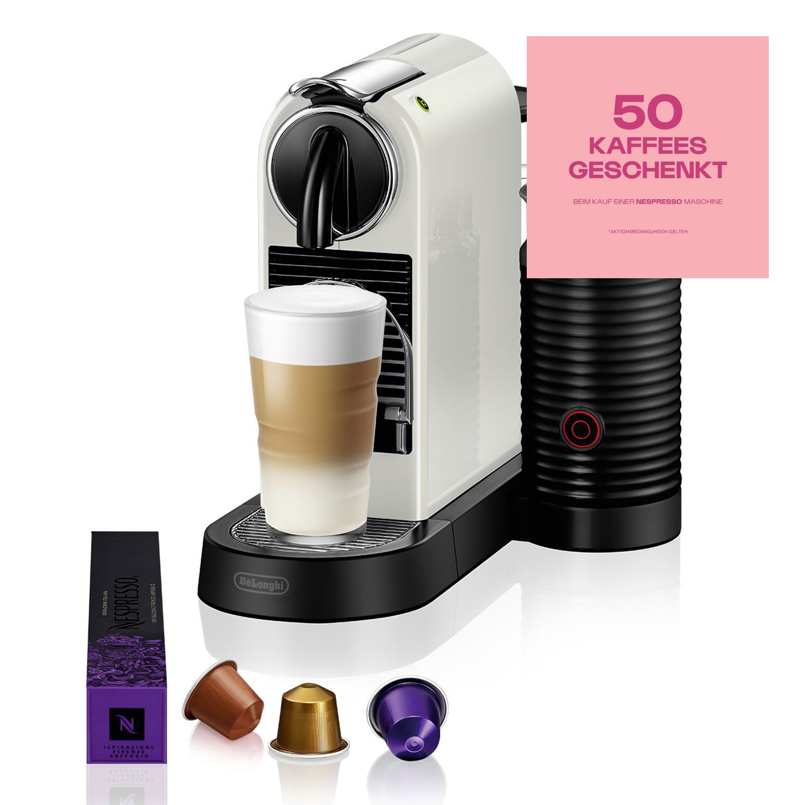 De'Longhi Kapselmaschine Nespresso EN 267.WAE Citiz & Milk