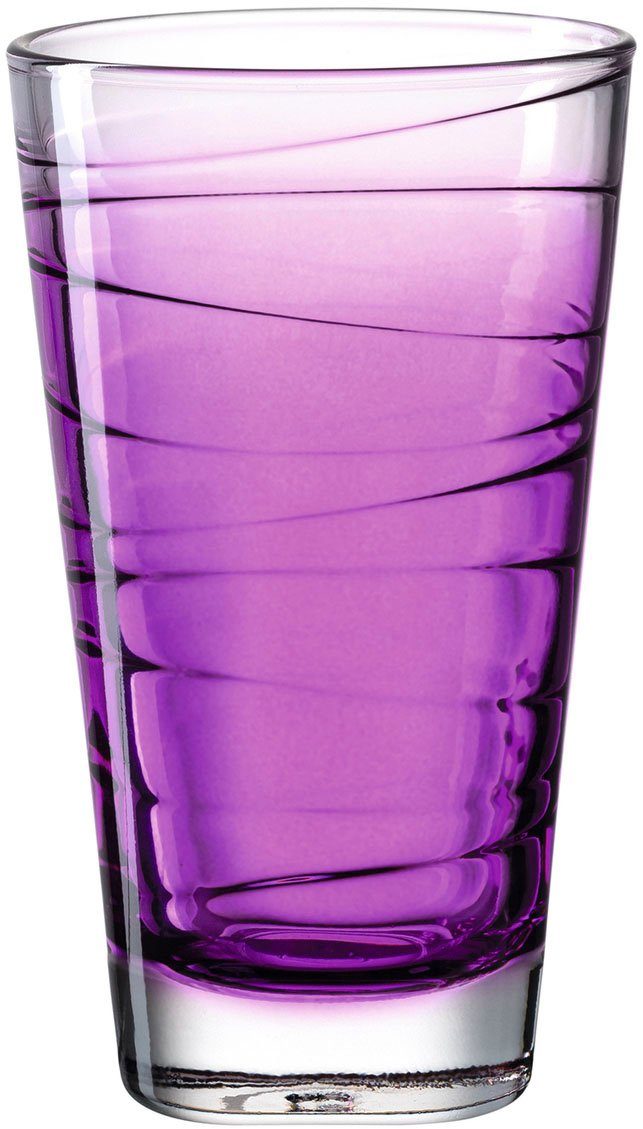LEONARDO Longdrinkglas VARIO STRUTTURA, 6-tlg., Glas, 280 ml, 6-teilig