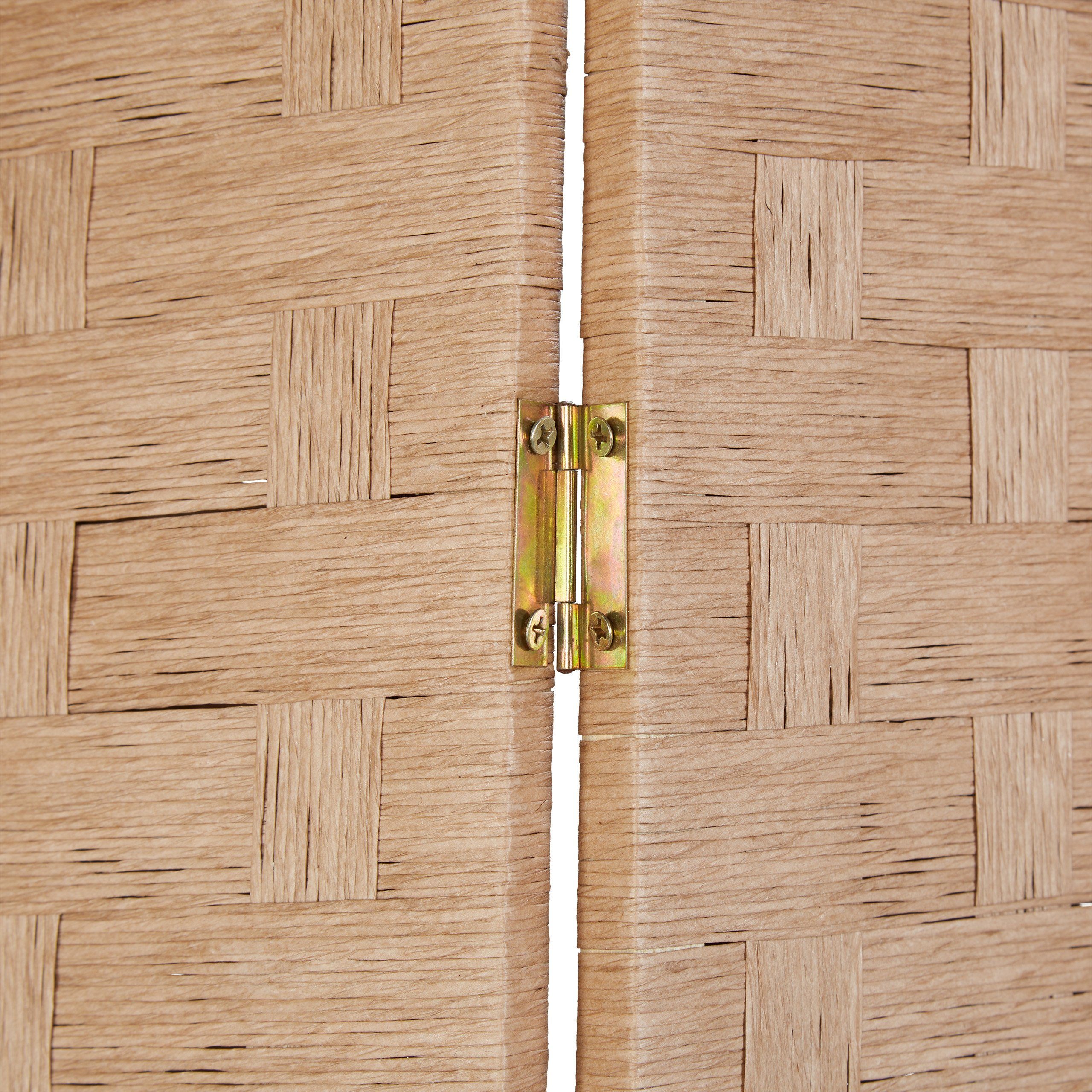 relaxdays Paravent 8 teilig in Natur