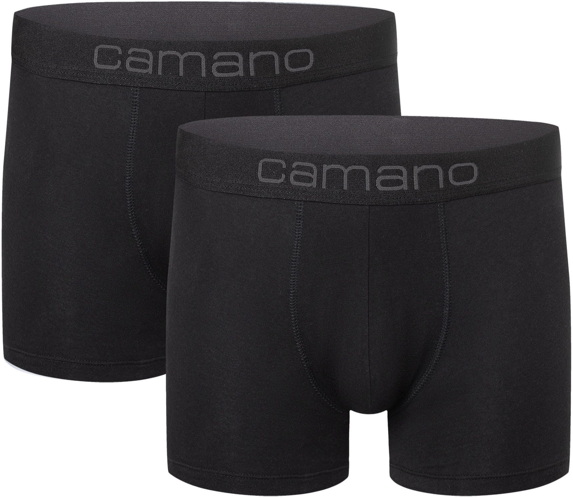Camano Boxershorts comfort (2er Pack) mit elastischem Logobund günstig online kaufen