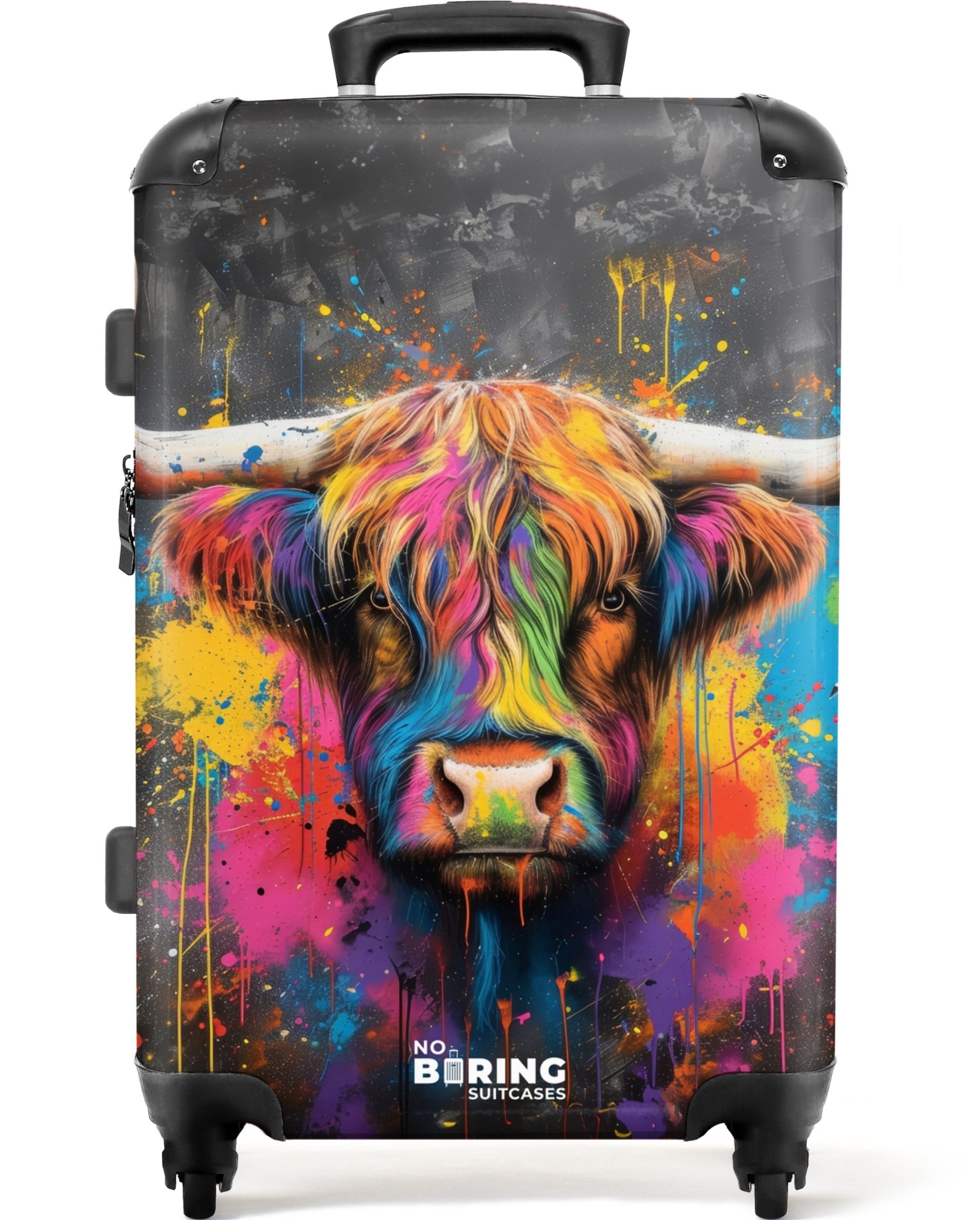 NoBoringSuitcases.com© Hartschalen-Trolley mit leuchtende Räder - günstig online kaufen