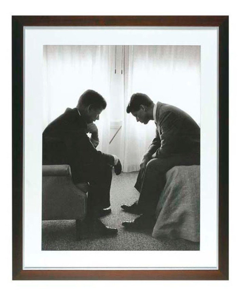 Casa Padrino Dekoobjekt Druck John & Robert Kennedy 78 x H. 92 cm - Luxus Bild
