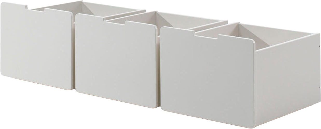 Vipack Container auf Rollen (3-er Set), hochwertiger Holzwerkstoff lackiert, 2 Farben (das Innenmaß von ca.: B: 42,4xH: 29,3xT: 56,6cm bietet viel Stauraum) universell und durch die Rollen flexibel in Räumen einsetzbar