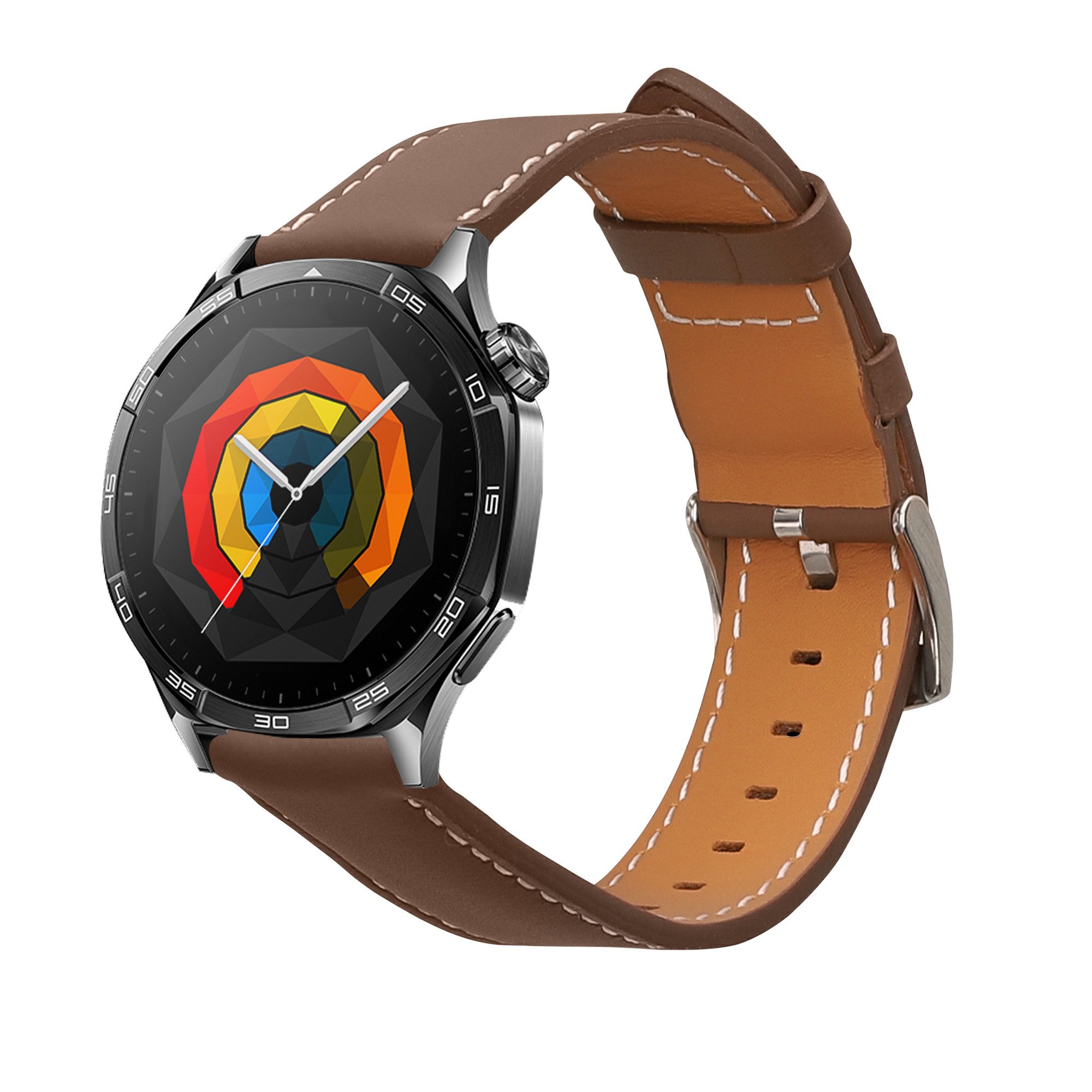 kwmobile kwmobile Echtleder Uhrenarmband für Huawei Watch GT5 46mm / GT5 Pro Smartwatch, 1-tlg., Leder Armband für Huawei Watch GT5 46mm / GT5 Pro 46mm / GT4 46mm /
