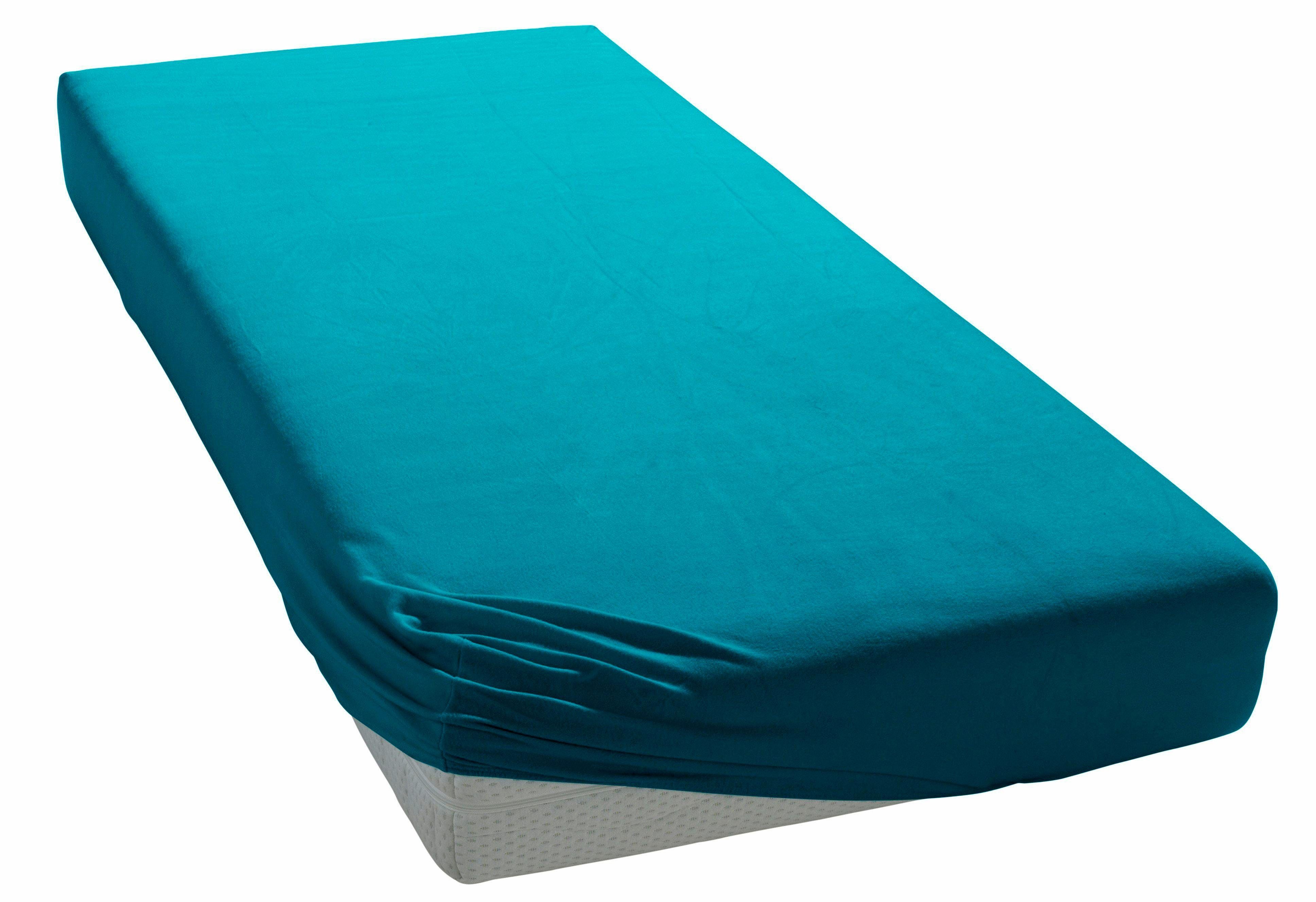 OTTO home Spannbettlaken BLACKBERRY in PREMIUM und BASIC Qualität, 100% Baumwolle, Jersey (160 g/m), Gummizug: rundum, (1 Stück), für hohe Matratzen bis 28 cm,  – Bild 4 von 5