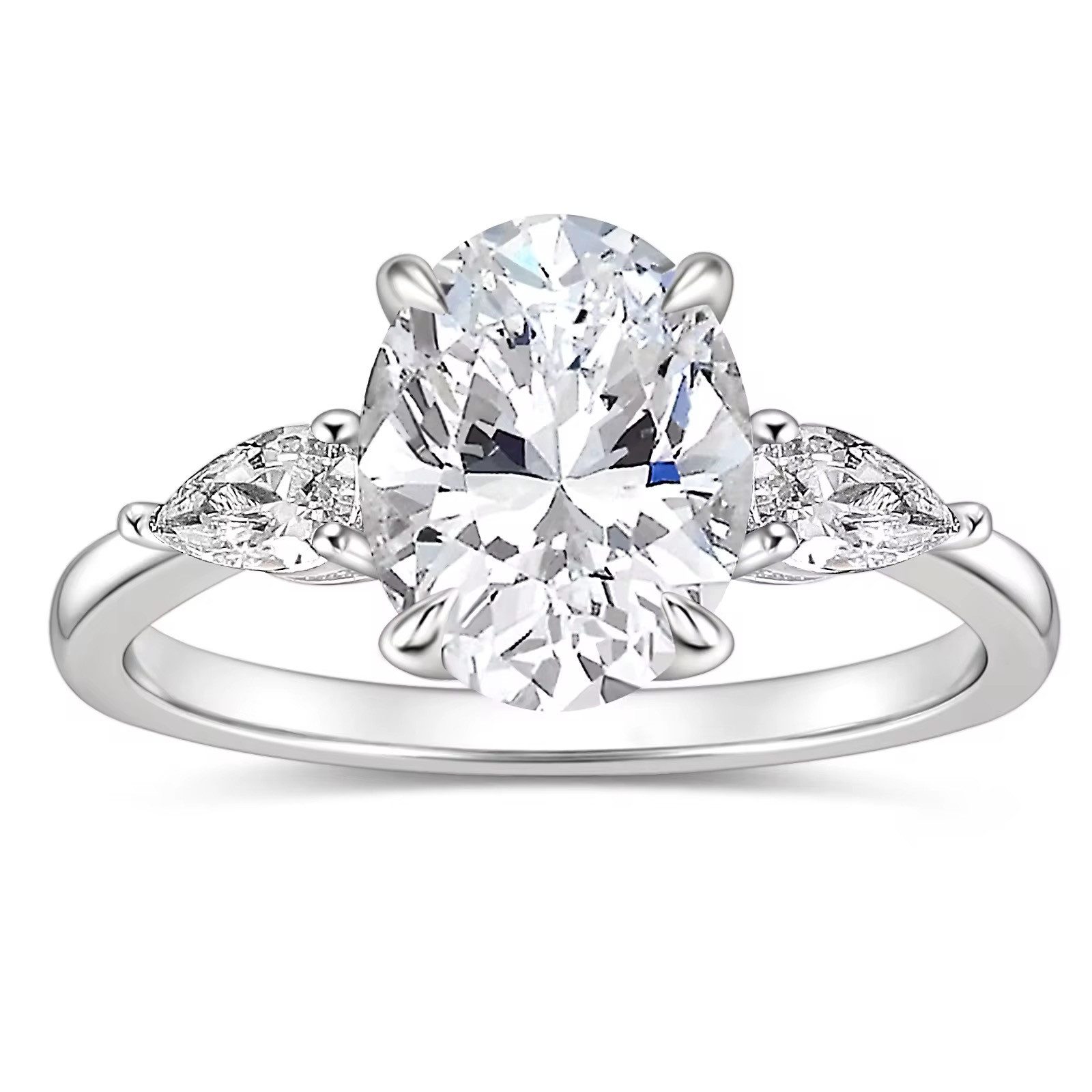 ROUGEMONT Verlobungsring Funkelnder Extravaganter Damen Ring Verlobungsring 925 Silber, Echtschmuck