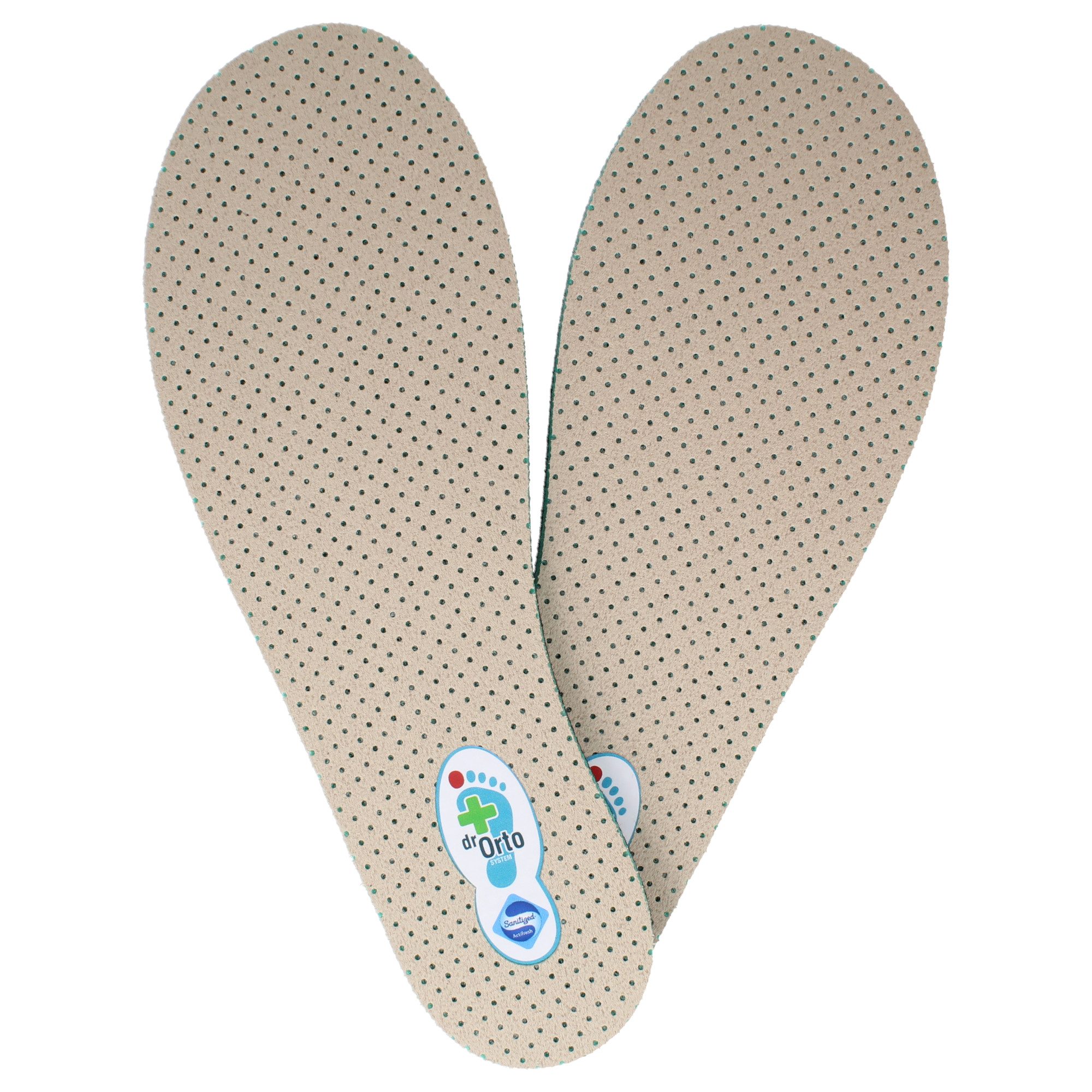 Dr. Orto Einlegesohlen für Damen, beige entlastend (Set, 1 Paar), Mehr Polsterung durch Memory Foam