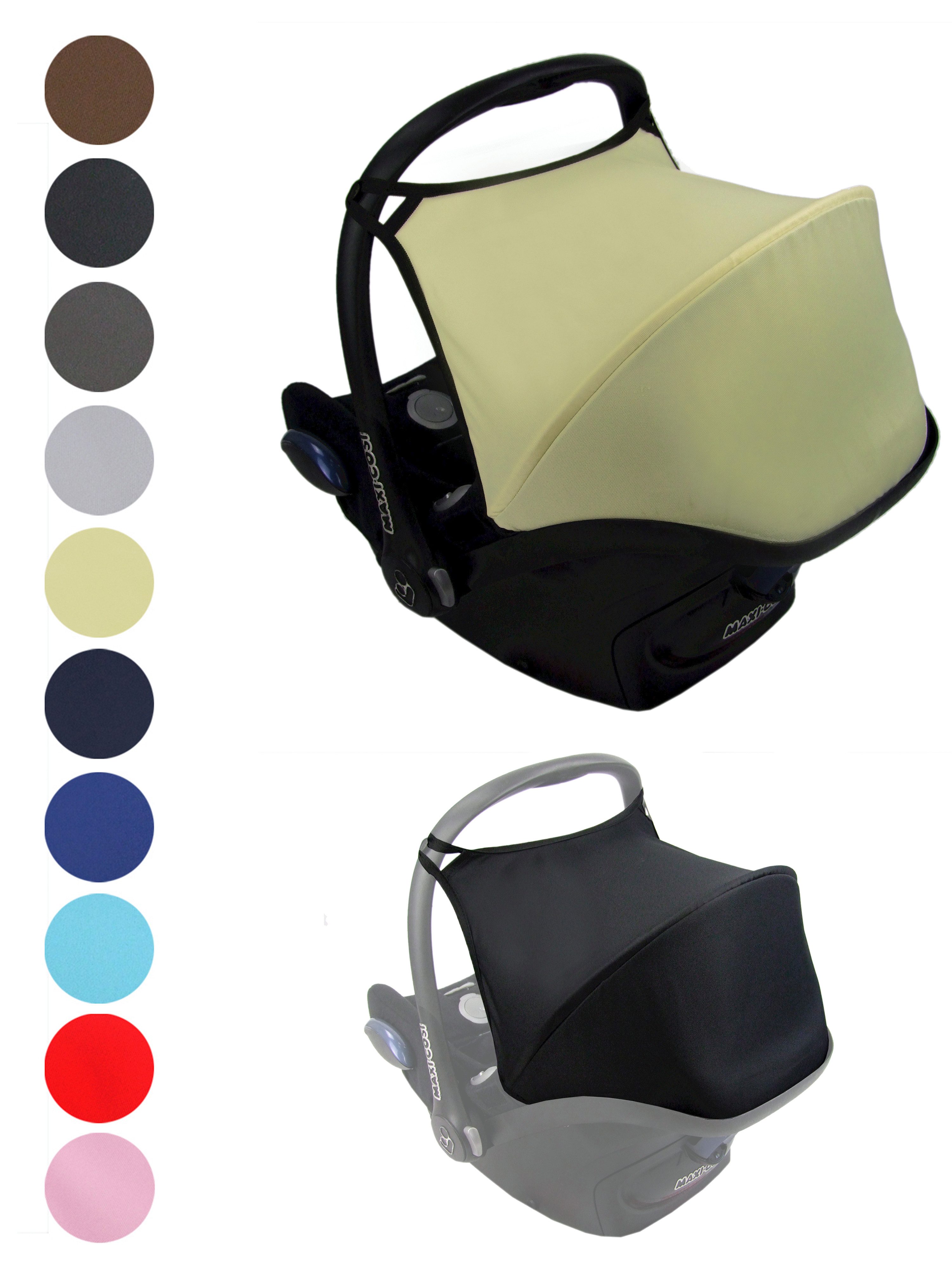 Babyschale Sonnenverdeck für Babyschale kompatibel mit Maxi Cosi Cabrio-Fix + GP