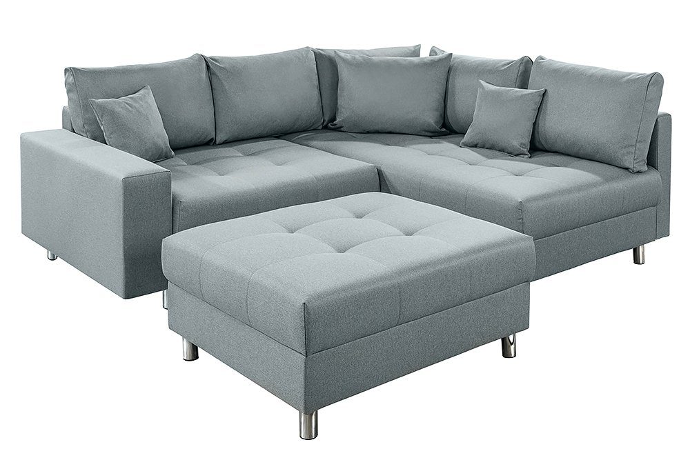 riess-ambiente Ecksofa KENT 220cm aqua, Set günstig online kaufen