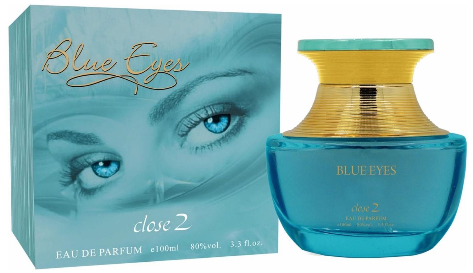 Eyes" Natural Parfüm Close 100 ml Parfum 2 Damen Spray de Eau "Blue