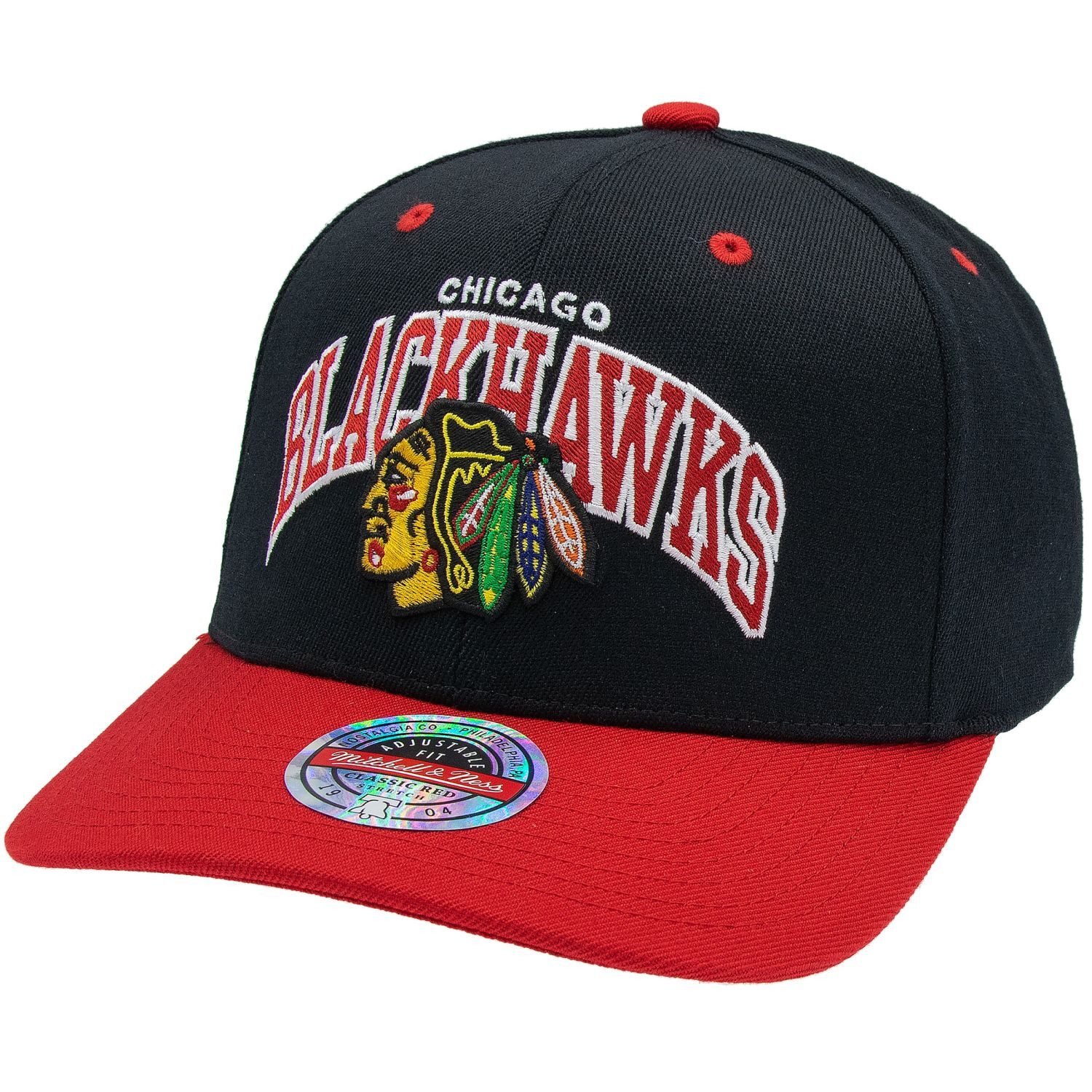 Mitchell & Ness Snapback Cap Stretch Classic Red Chicago Blackhawks