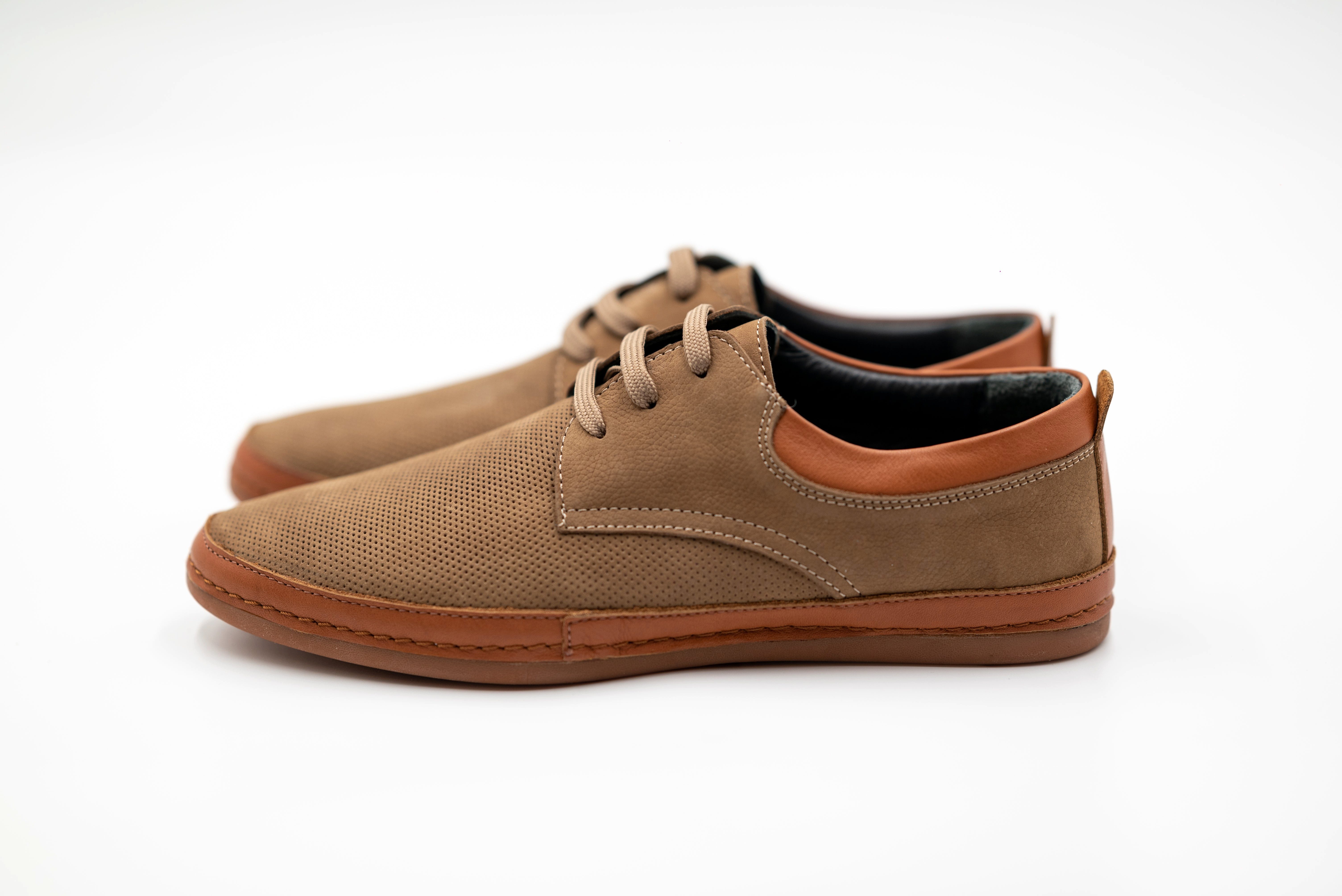 LaMarta Braune Leder Herren Schuhe für den Sommer, Businessschuhe Mokassin