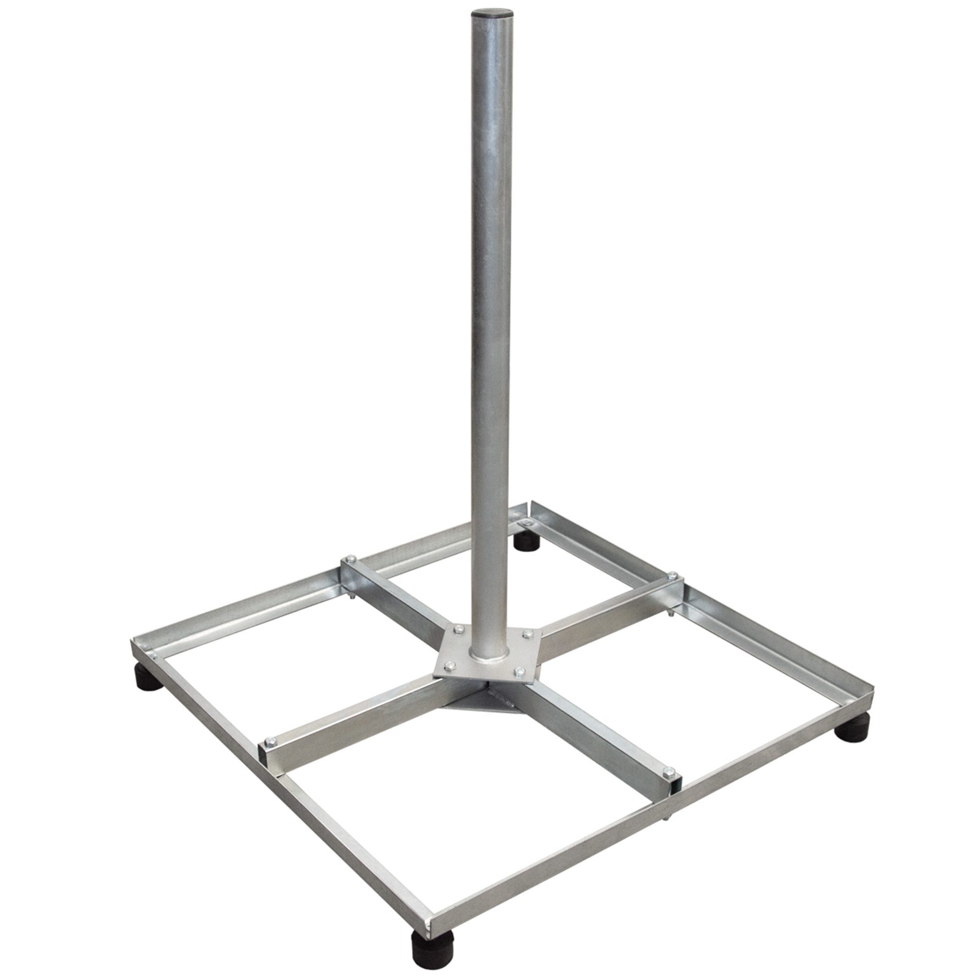 PremiumX SAT-Halterung Balkonständer 4x 30x30cm Stahl Mast SAT Flachdachständer