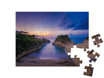 puzzleYOU Puzzle Canal D'Amour, Korfu, Sidari, Griechenland, 48 Puzzleteile, puzzleYOU-Kollektionen Korfu