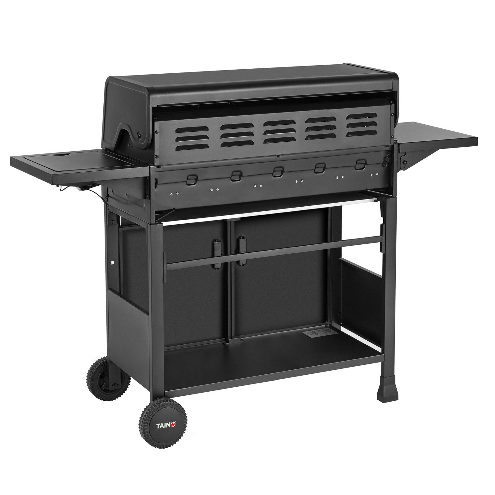 TAINO Gasgrill BRANDO, 6 Brenner Gasgrill, Seitenkocher, Hauptbrenner Edelstahl, Thermometer