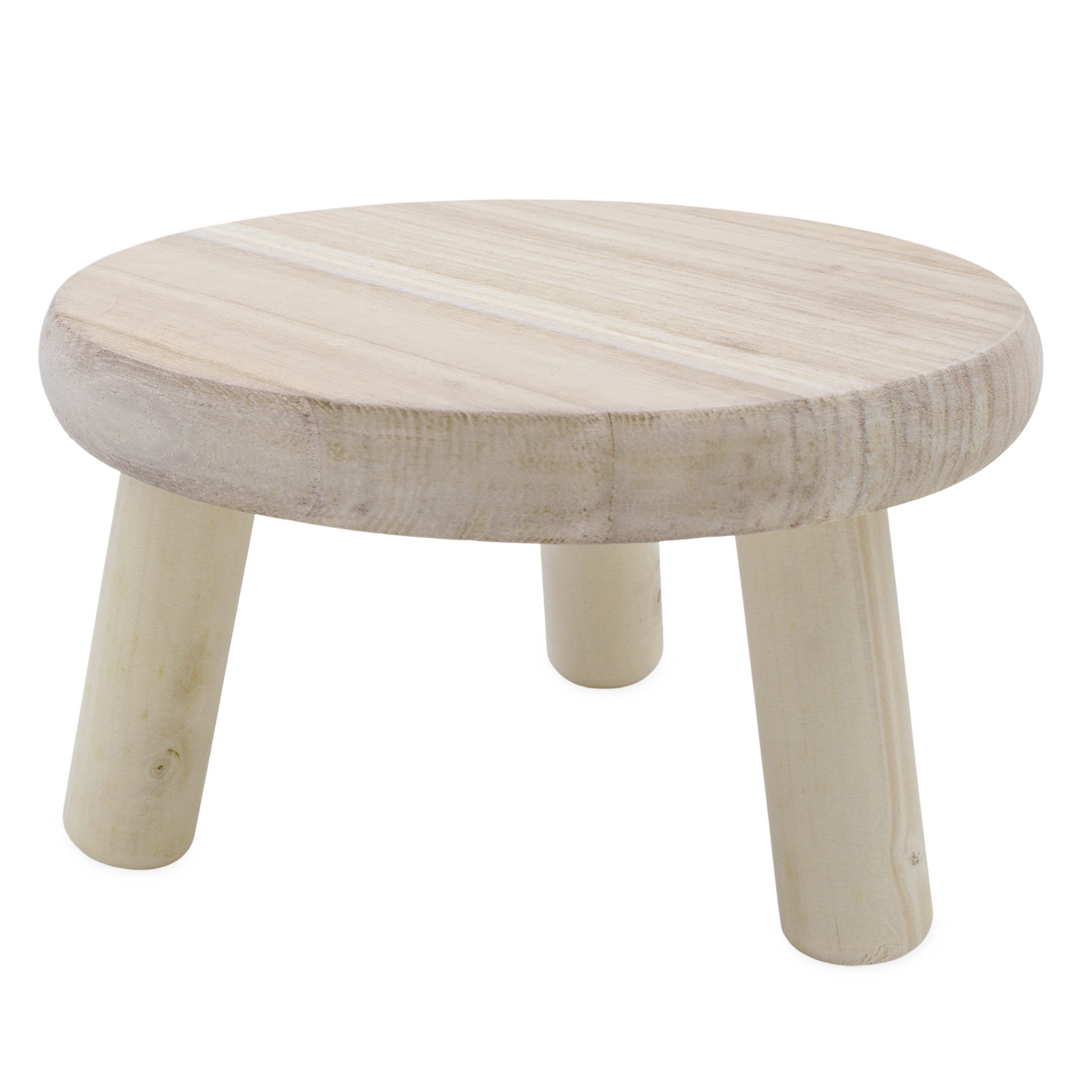 Blumenhocker Holz Blumenhocker natur mit 3 Beinen