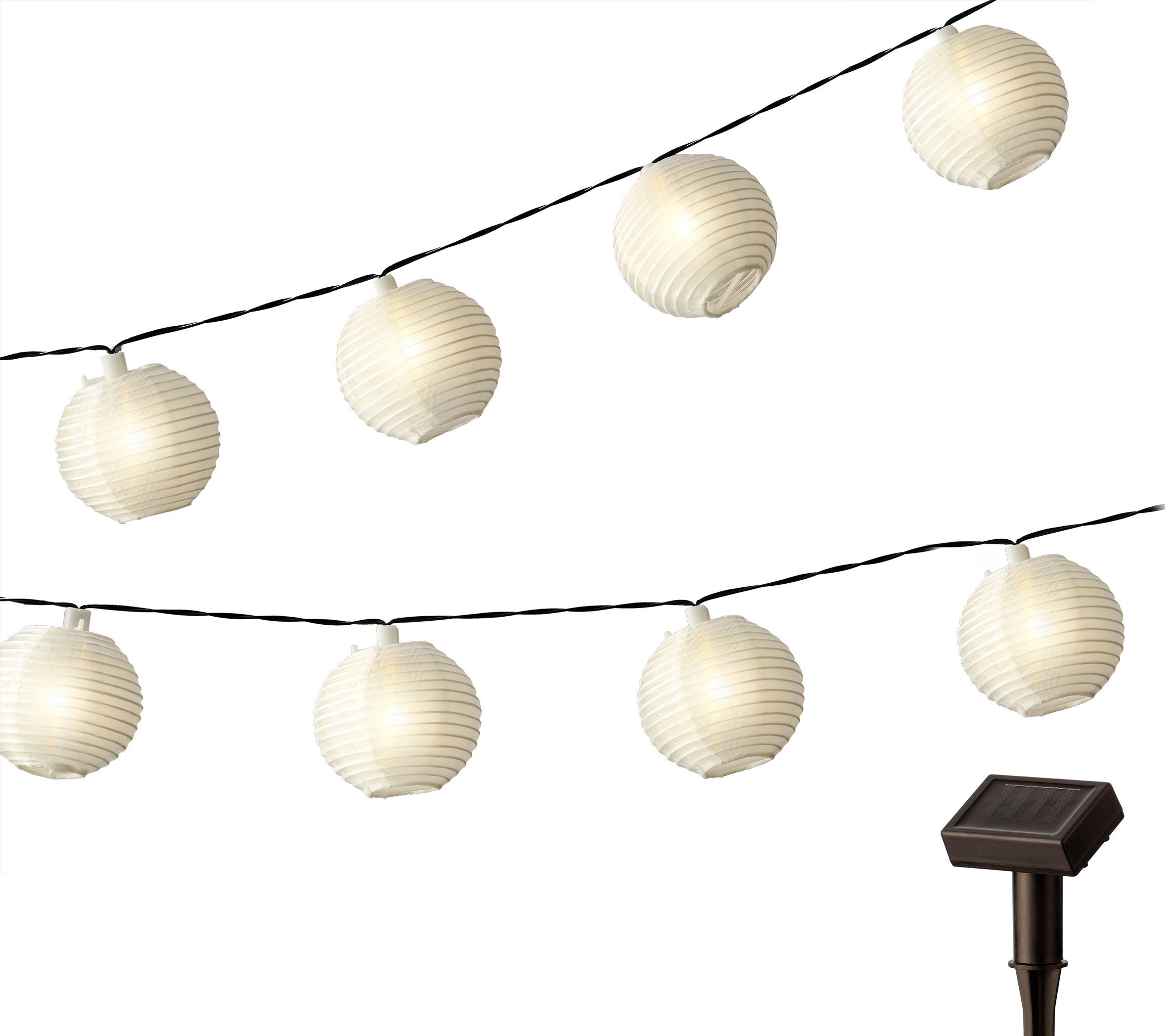 Lumineo LED-Girlande, LED Solar Lichterkette Outdoor günstig online kaufen