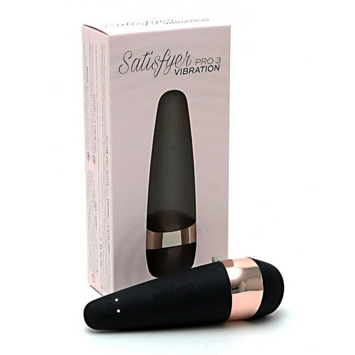 Satisfyer Klitoris-Stimulator SATISFYER Pro 3+ Luftimpuls-Stimulator + Saugvibrator und berührungsloser Klitoris-Stimulator (Packung)