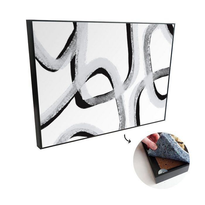 MuchoWow Akustikplatte Linie - Minimalismus - Gestaltung (1-St) Wandverkleidung gegen Akustik Moderne Gemälden Bild Malerei