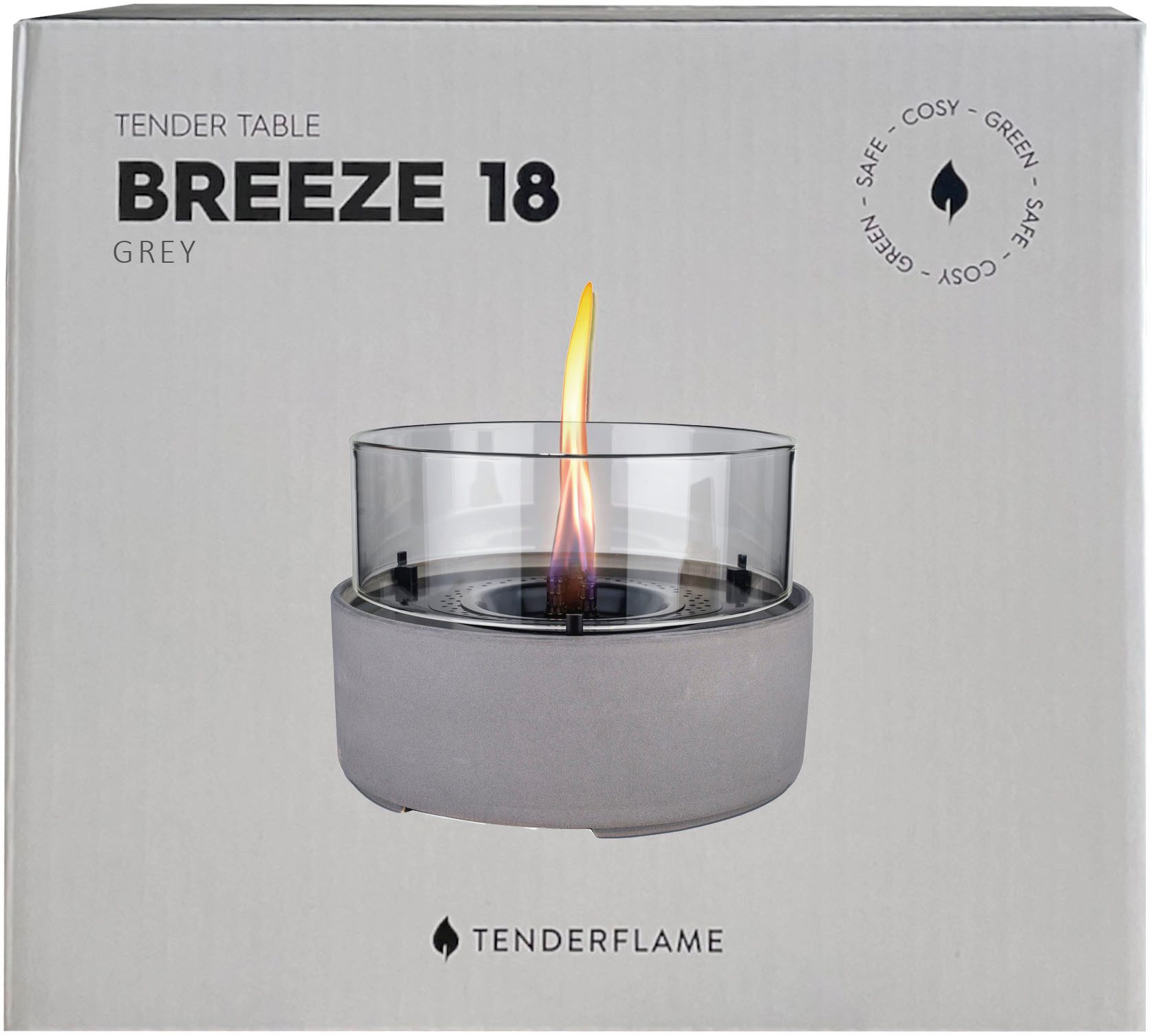 TENDERFLAME Tischfeuer »BREEZE 18«, Rauch- und rußfrei, in verschiedenen Ausführungen (1-St)