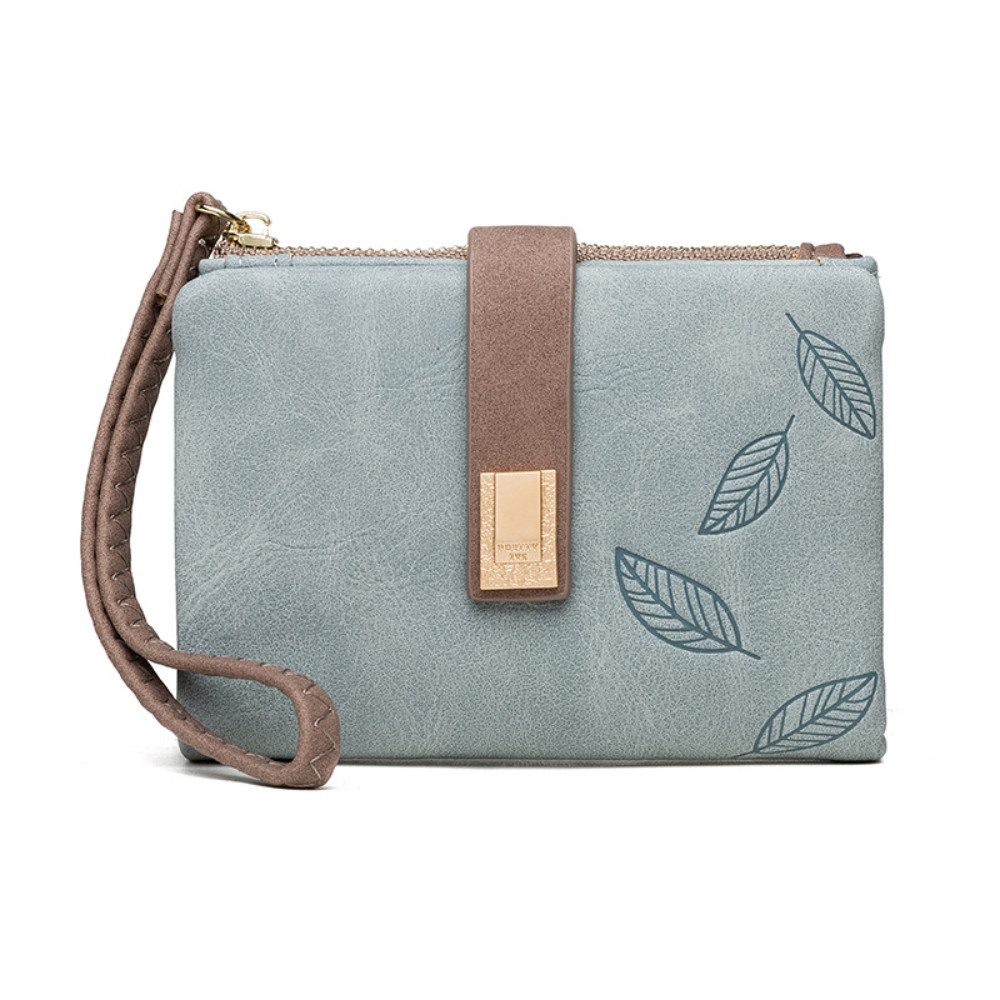 Blusmart Geldbörse Kurzes, mattiertes Portemonnaie (Vertikaler Reißverschlu günstig online kaufen