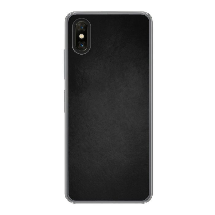 MuchoWow Handyhülle Beton - Schwarz - Grau - Strukturiert - Industriell Phone Case Handyhülle Xiaomi Mi Mix 3 Silikon Schutzhülle