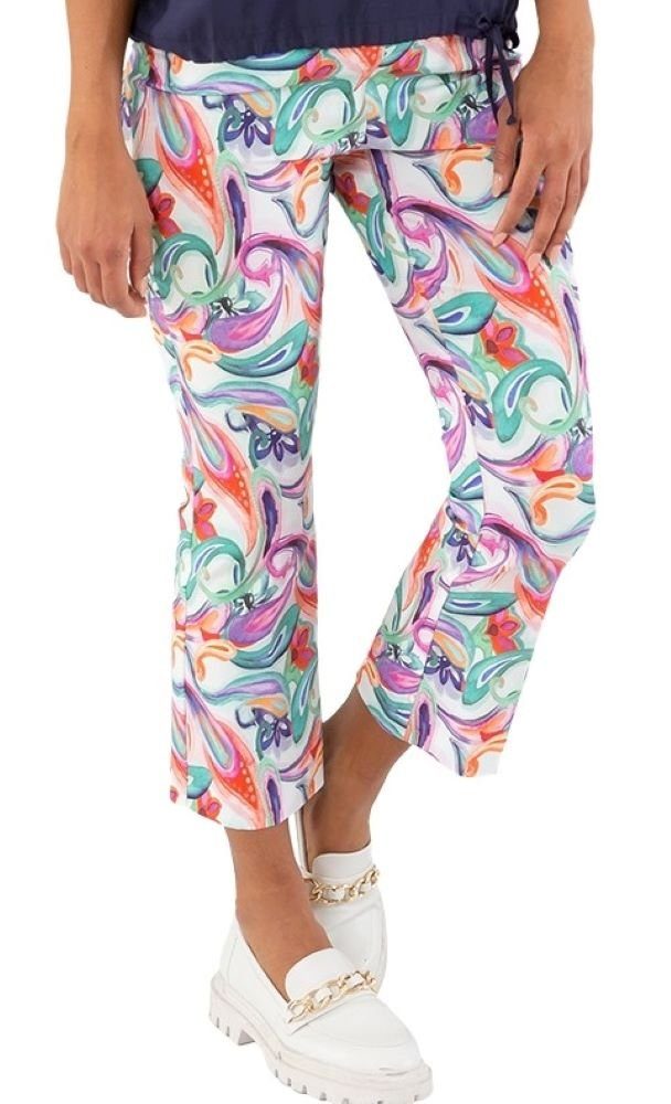 Stehmann Stoffhose Ina16-650- unten leicht ausgestellte, 6/8 Hose mit flora günstig online kaufen
