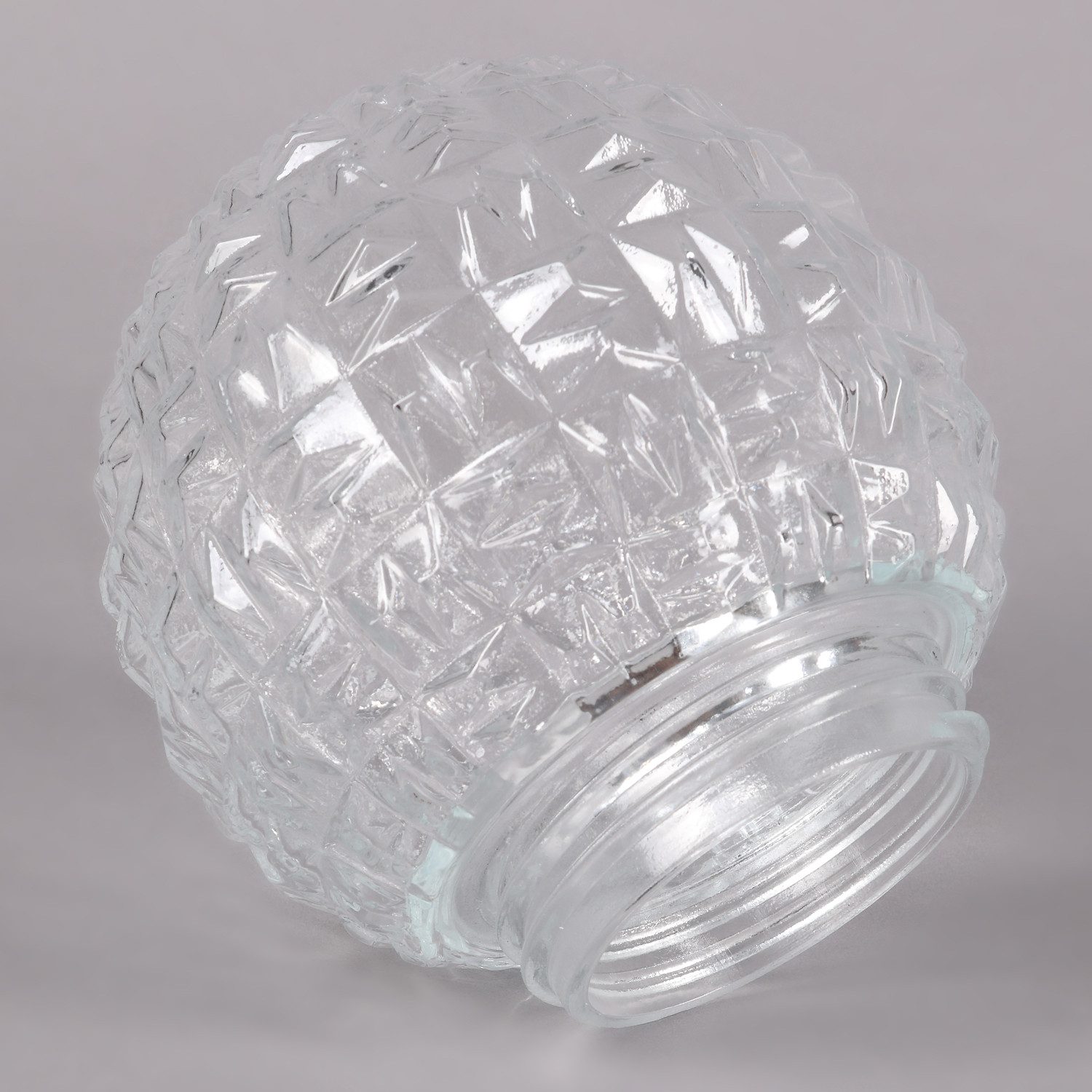 Home4Living Lampenschirm Kugelglas Kugelglasschirm hell mit Gewinde Ø15cm Lampenglas, dekorativ