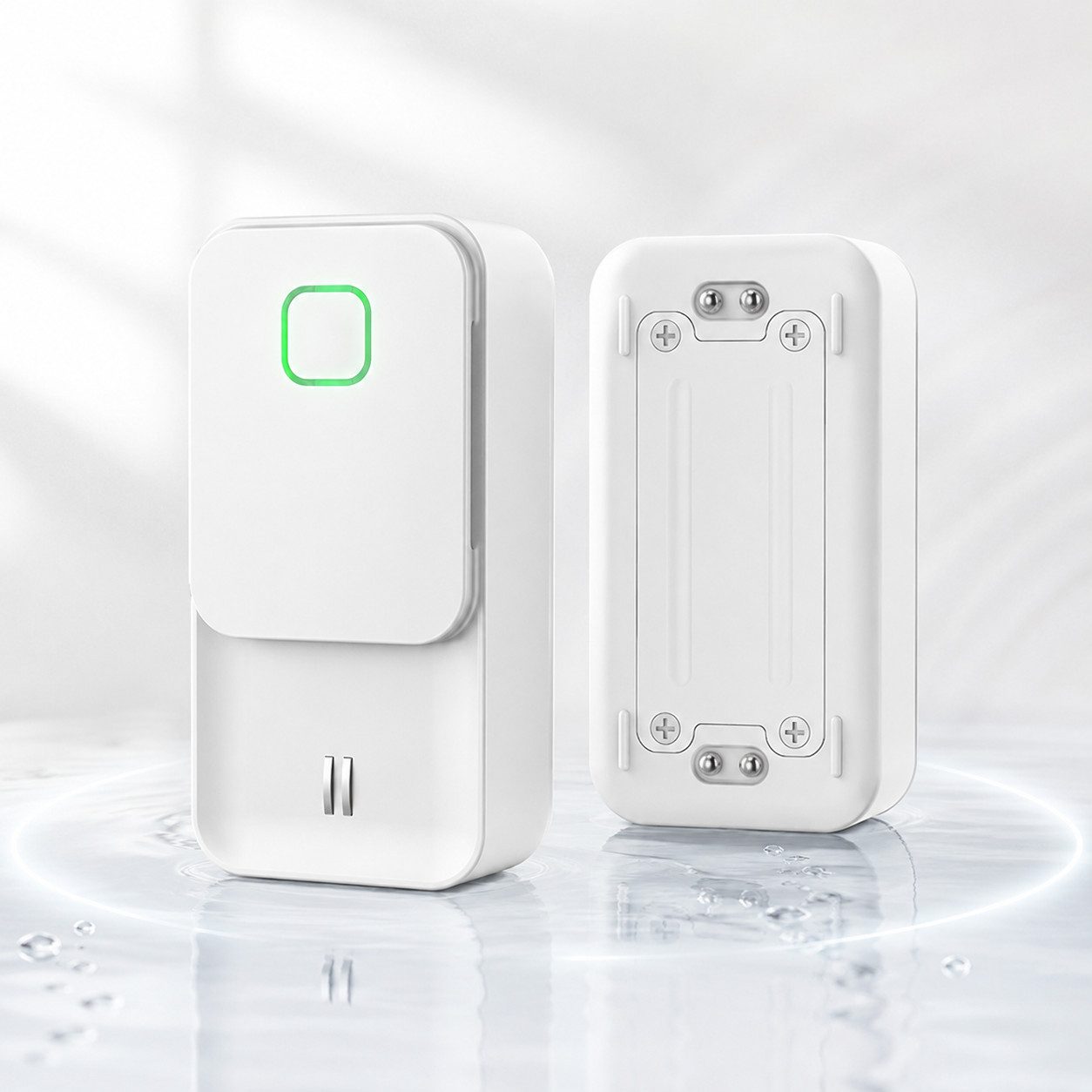 Vornix Wassersensor Smarter Wasserleck, Alarm Wasserschutz, Sensor Hochwasserschutz, (für Keller, Badezimmer, Waschküche, Küchen, Garagen, und Dachböden, Batterie 20 Monate Laufzeit, Fernalarm & Hausautomation)