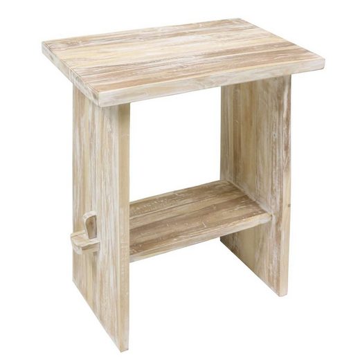 Oriental Galerie Waschtisch »Waschbecken Tisch aus Teakholz Whitewash