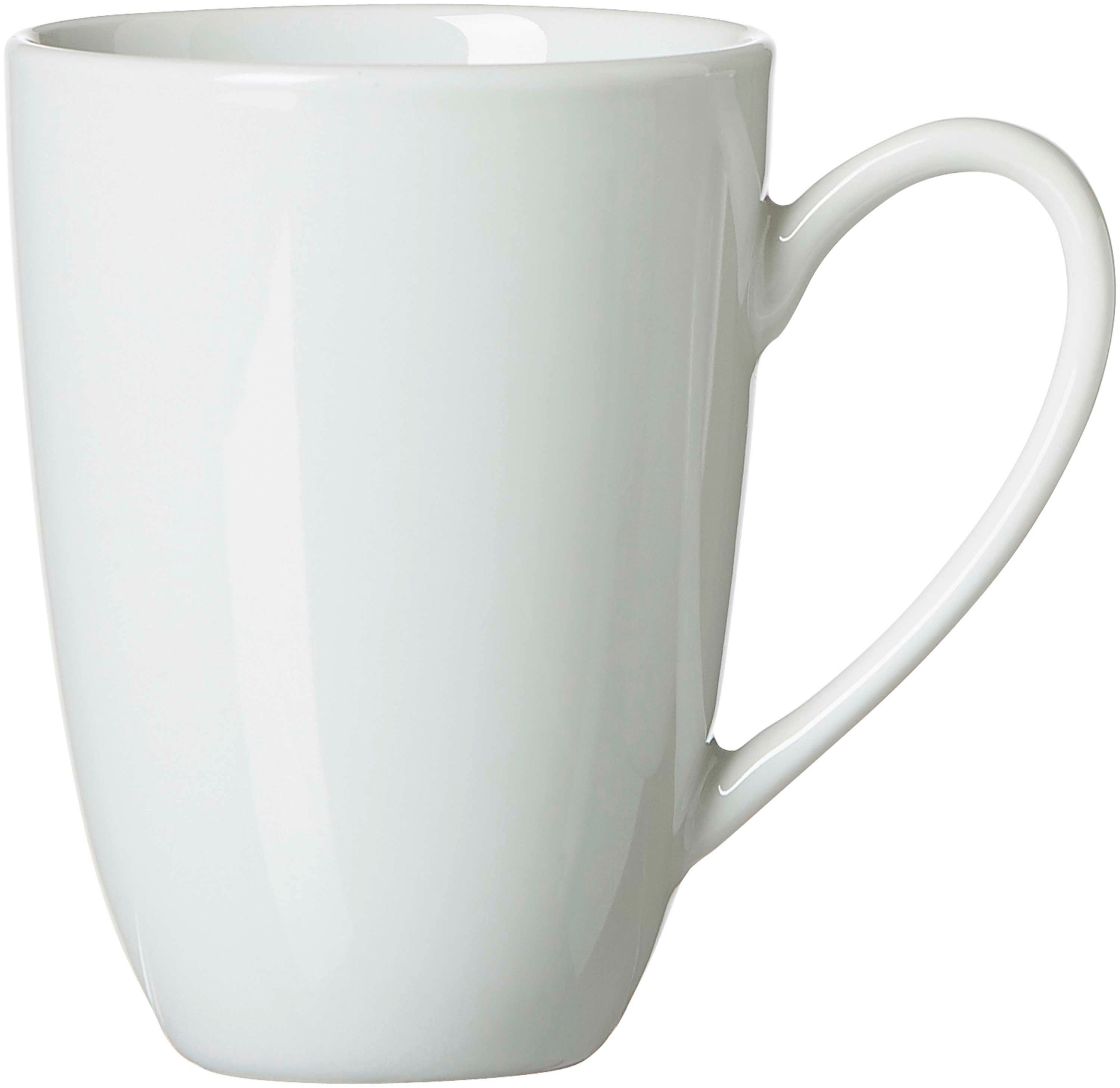 Ritzenhoff & Breker Tasse Porzellan Latte Macchiato Obertasse Bianco weiß 330 ml, 1-tlg., Porzellan