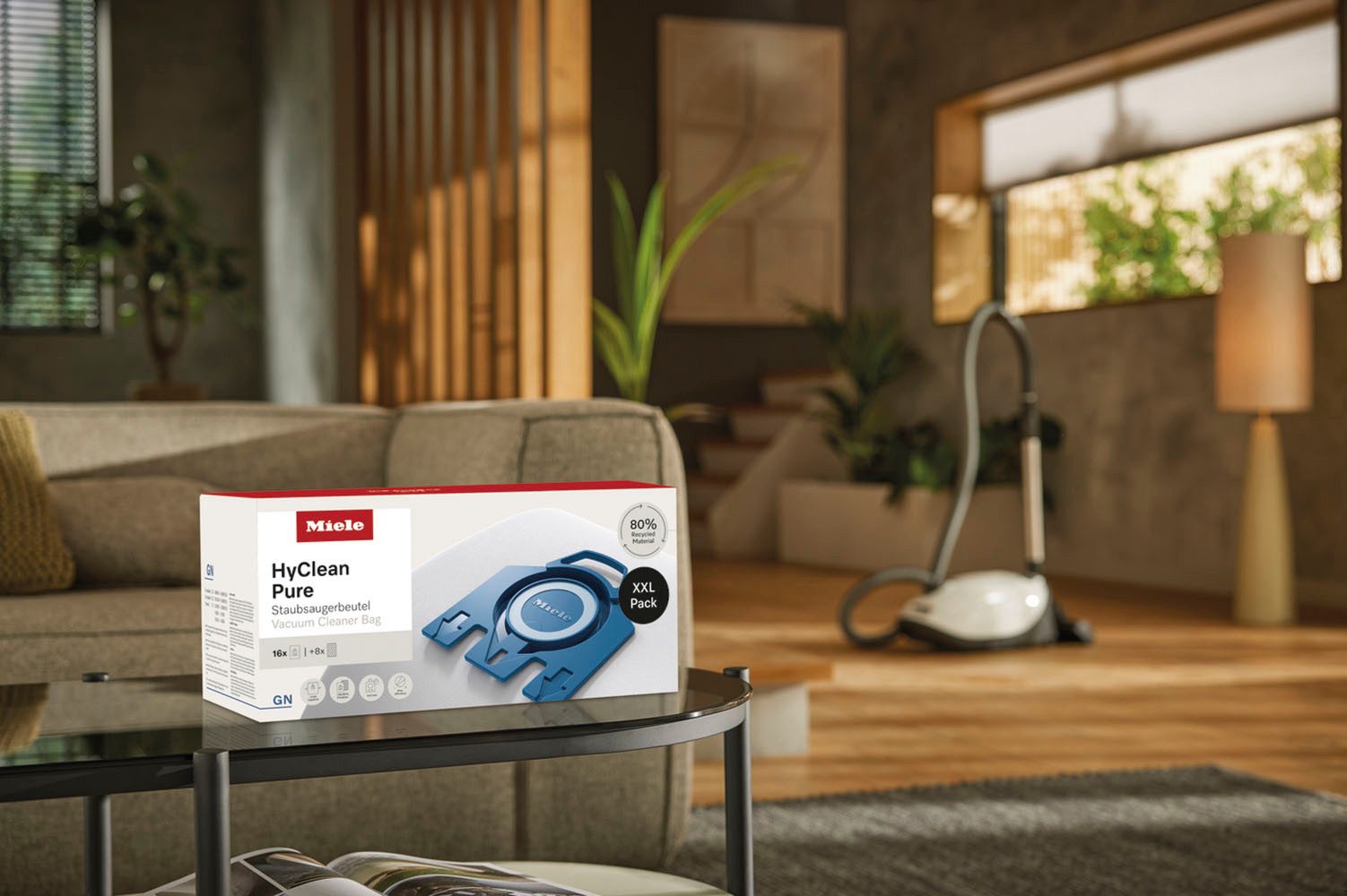 Miele Staubsaugerbeutel Miele Original Zubehör -XXL-Pack Staubsaugerbeutel GN HyClean Pure 2.0, passend für Miele, 16 St. – Bild 5 von 5