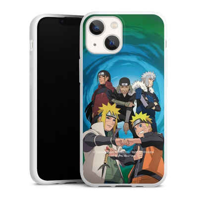 DeinDesign Handyhülle Hokage Naruto Shippuden Offizielles Lizenzprodukt 4 Hokagen Group, Apple iPhone 13 Mini Silikon Hülle Bumper Case Handy Schutzhülle