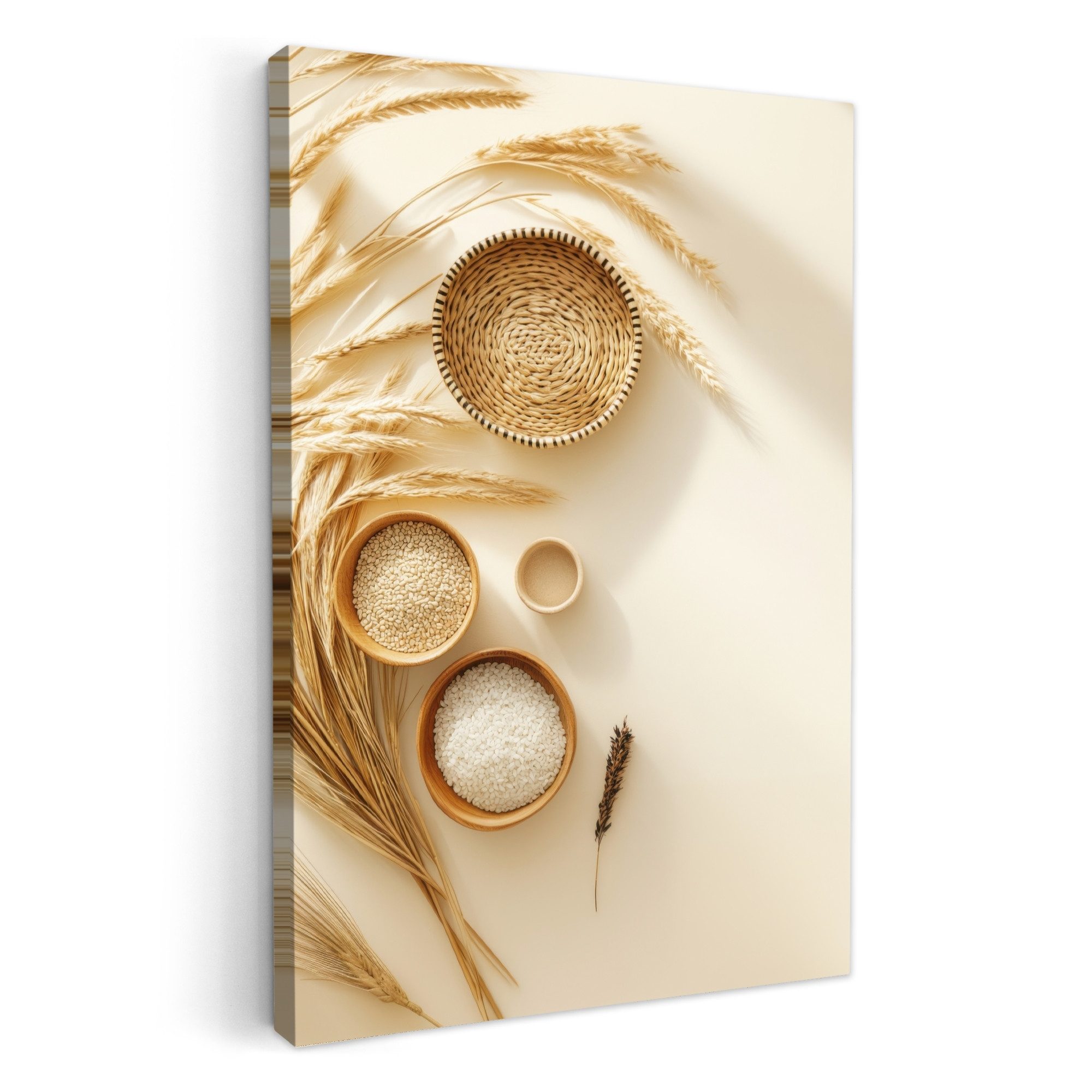 OneMillionCanvasses® Leinwandbild Müsli - Holz - günstig online kaufen