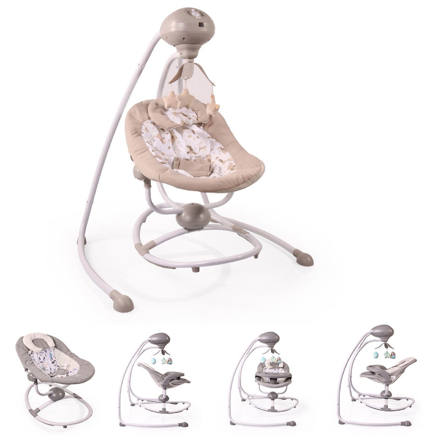 Babywippe Babywippe Remote Woodsy 2 in 1