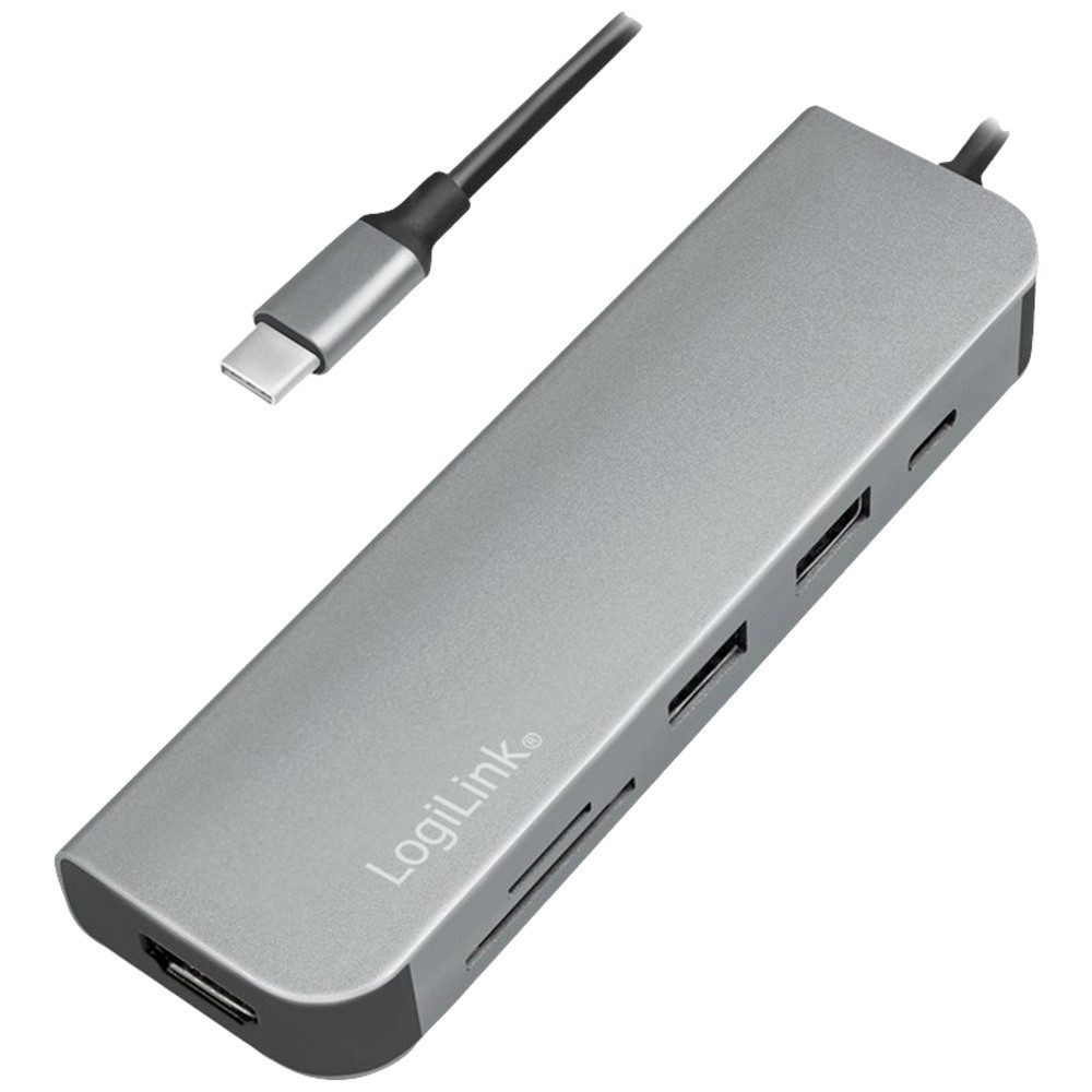 USB-Verteiler LogiLink UA0343 USB-C® (USB 3.2 Gen 2) Multiport Hub Aluminium