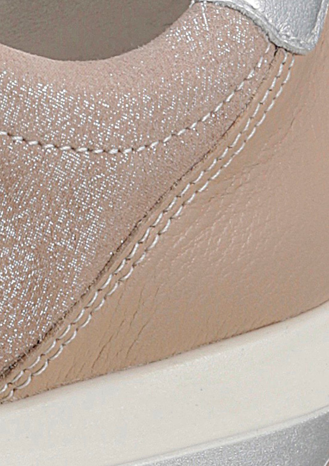 Einlagen G-Weite sand-silberfarben Sneaker OSAKA eigene geeignet, Ara für