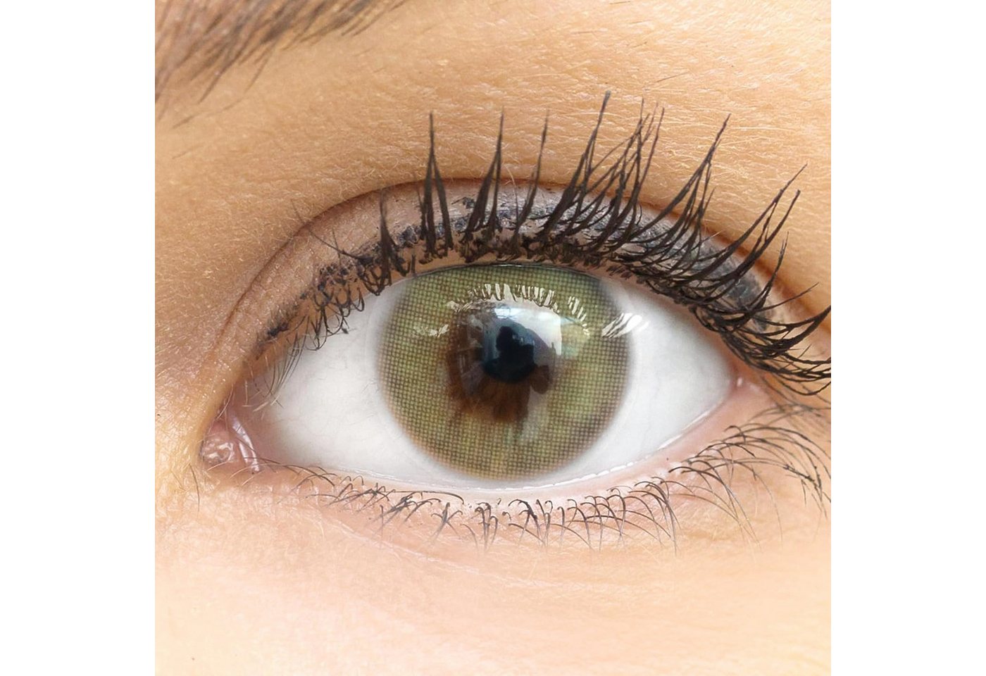 GLAMLENS Monatslinsen Stark deckende & natürliche Linsen Jasmine Light Green mit/ohne Stärke