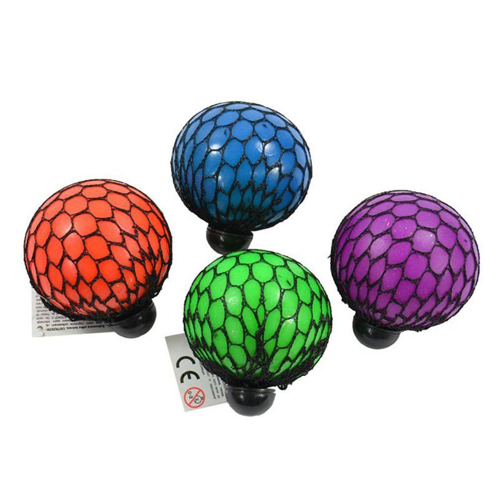 Kögler Spielball 4 x Netzball Mesh Squishy Antistress Ball Quetschball Knautschball 6,5 (Set, 4er Pack)