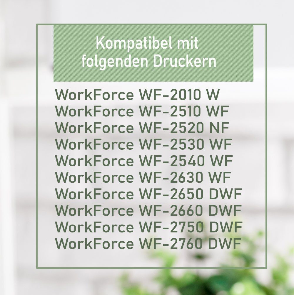 Druckerparadies 40er WF2760) WF2630 16XL WF2530 Set Epson Tintenpatrone WF2750 Tintenpatronen WF2010 für WF2520 WF2540 Multipack WF2510 WF2650 (40-tlg., WF2660